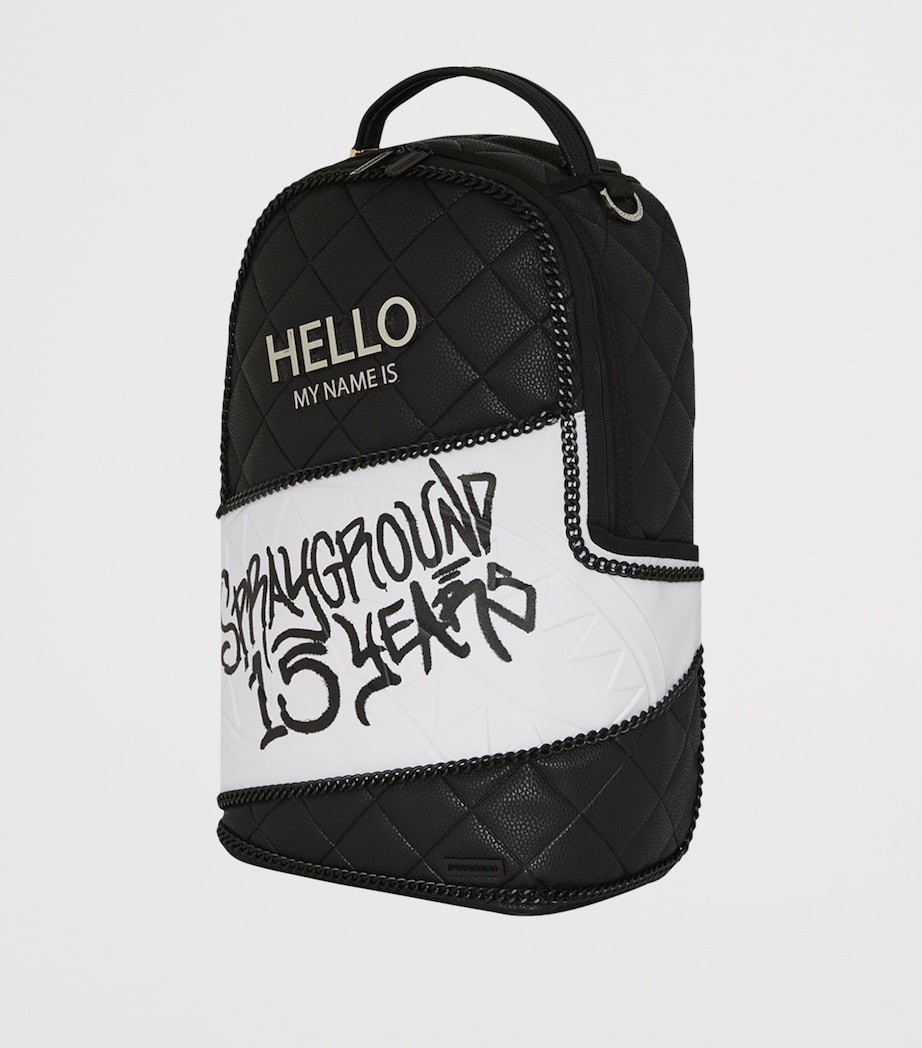 Hello My Name Is Anniversary Backpack BLACK Image 5