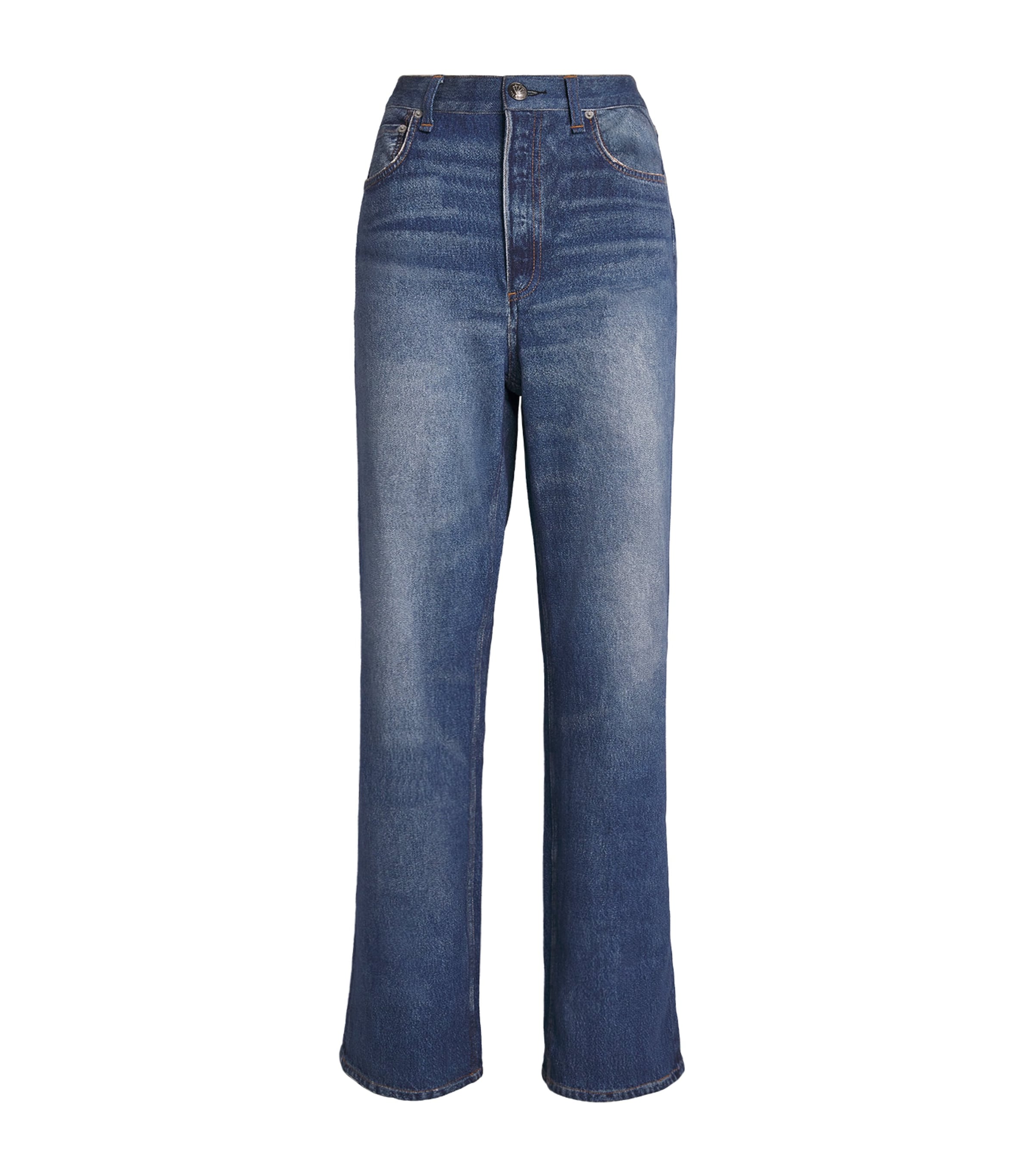 Rag & Bone Miramar Shea Ankle-length Trousers In Blue
