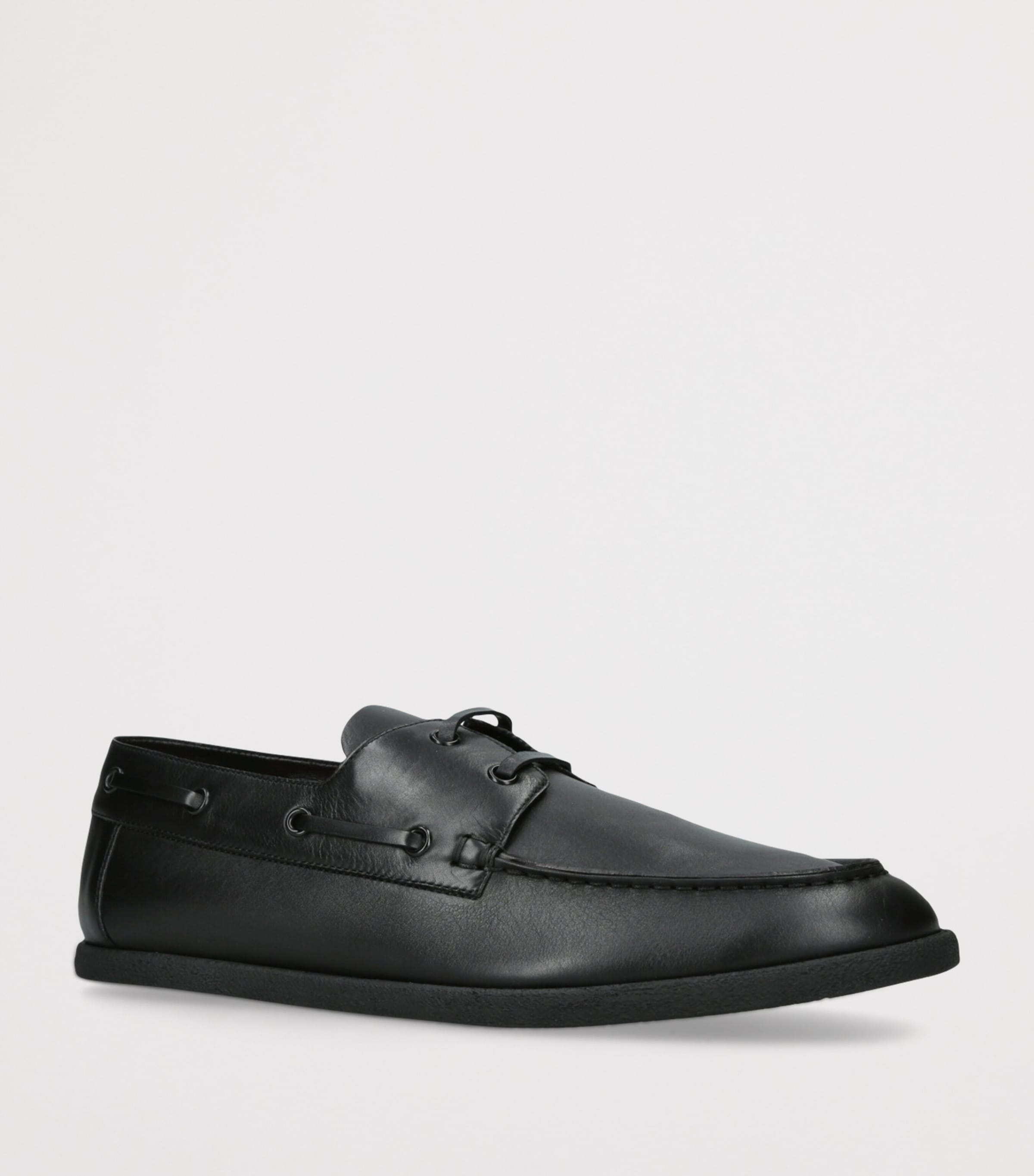 Novus Leather Sailor Shoes BLACK Image 3