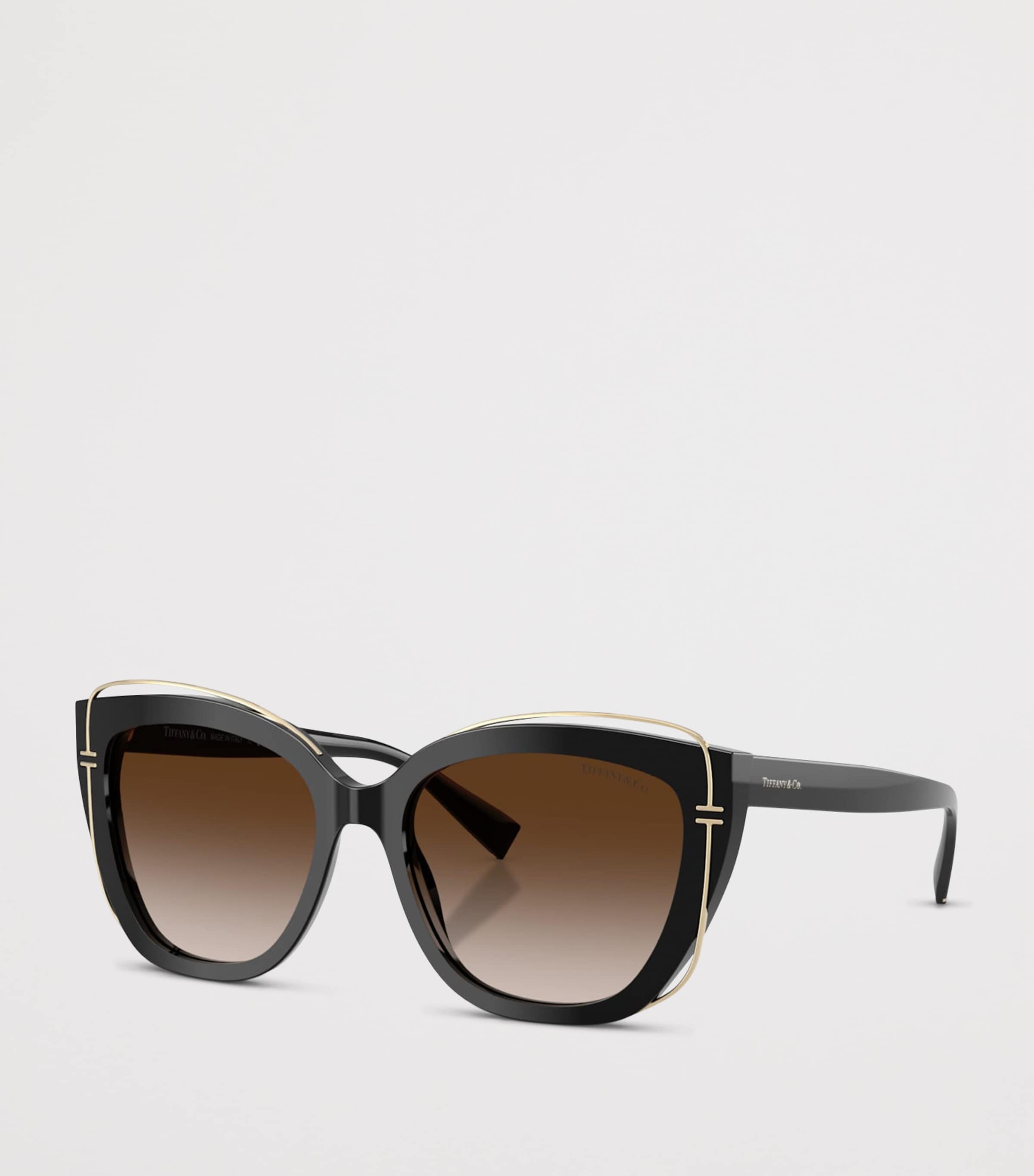 Tiffany & Co. Acetate TF4148 Cat Eye Sunglasses Black Image 2