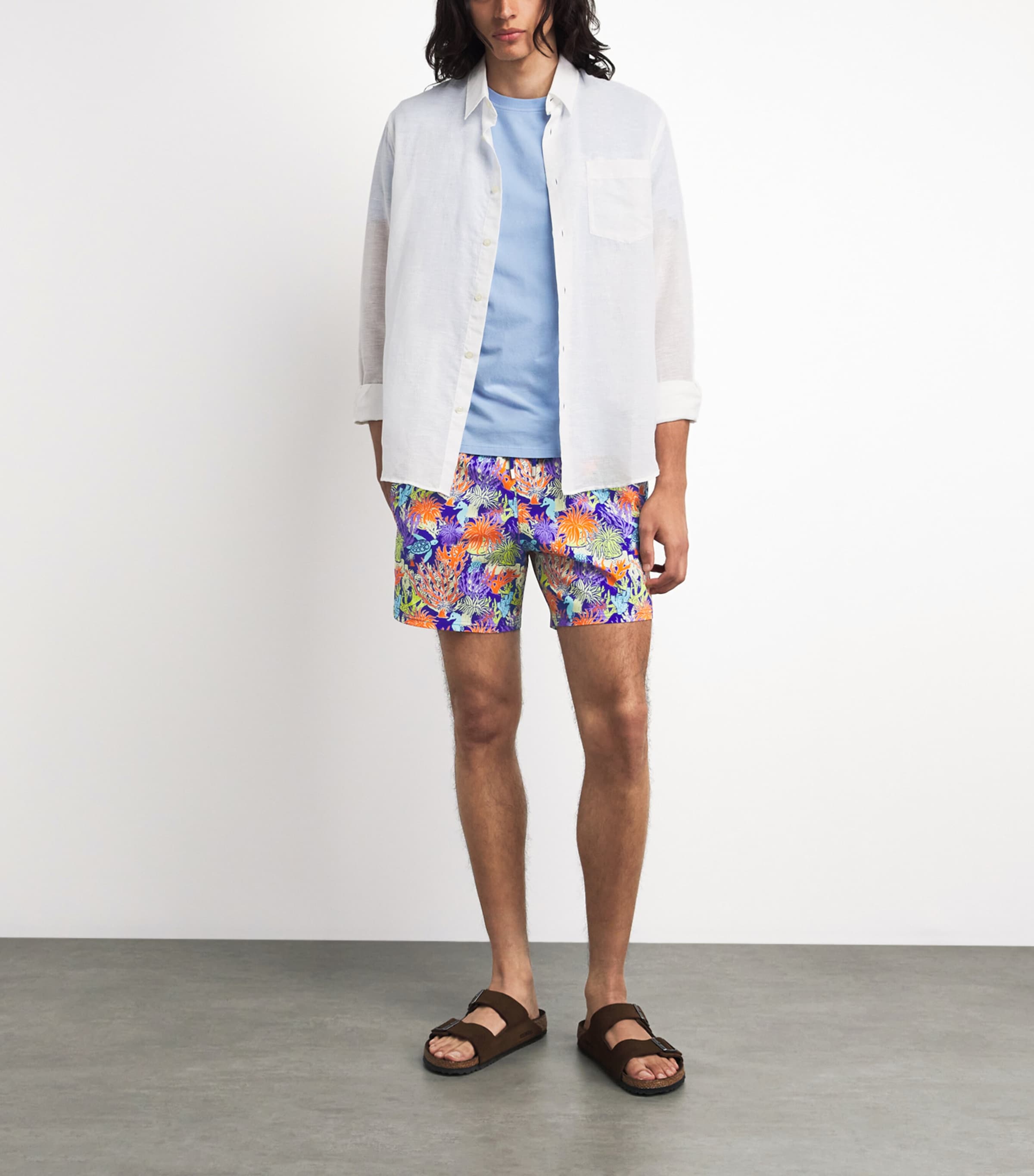 Vilebrequin Mens Aquatic Life Swim Shorts Versailles Image 2