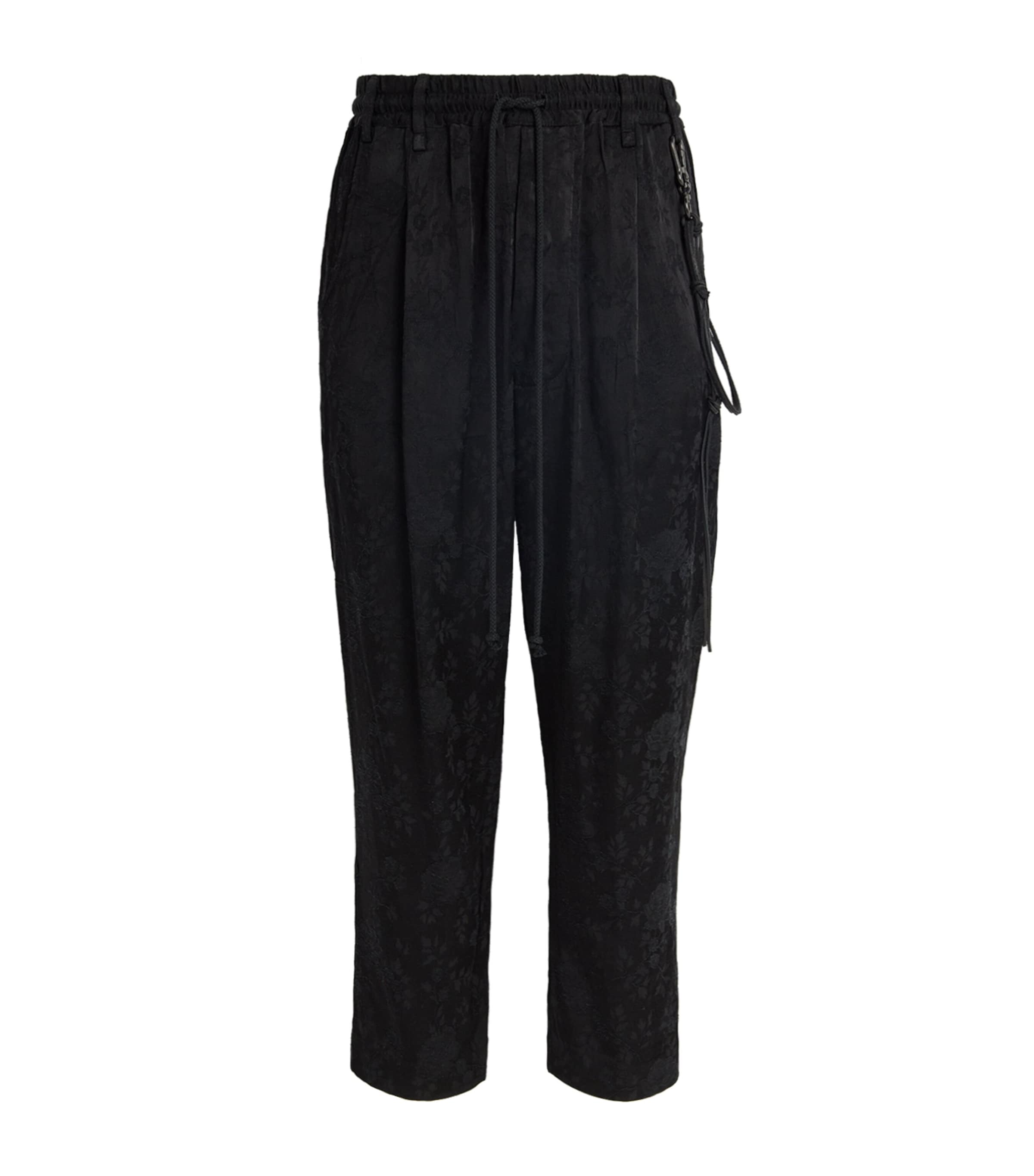 SONG FOR THE MUTE COTTON FLORAL-JACQUARD LOUNGE TROUSERS