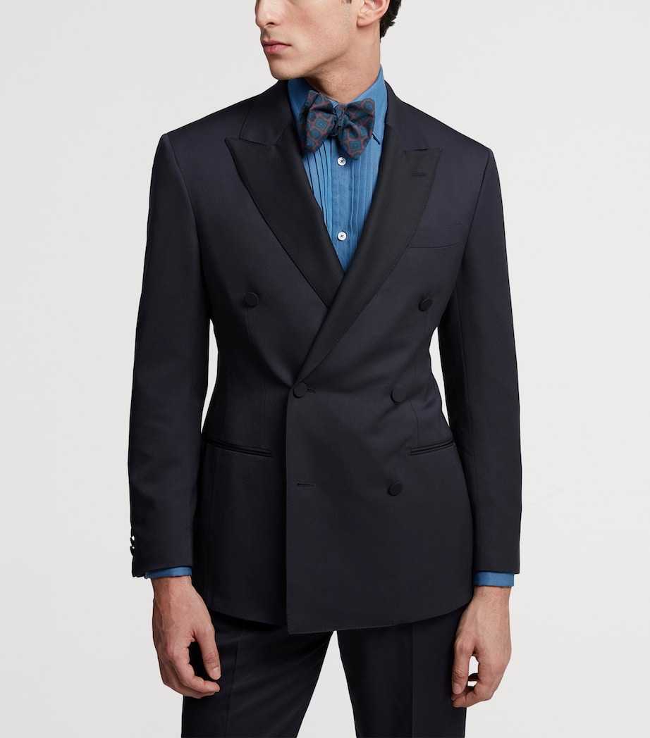 Wool-Cashmere Evening Suit Jacket 403MIDNIGHT BLUE Image 4