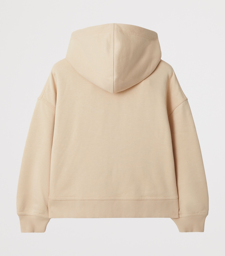 Cotton Check-Label Hoodie (3-12 Years) CALICO Image 2