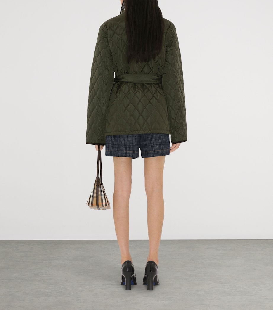 Quilted Belted Field Jacket SHALE Image 5