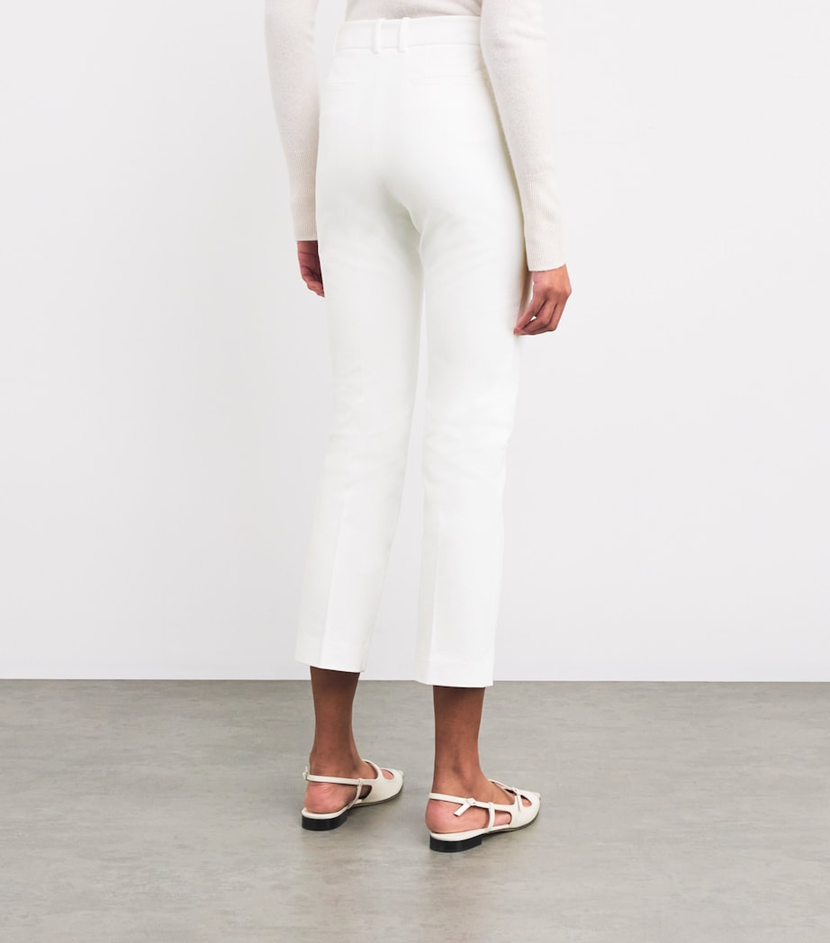 Gabardine Stretch Coleman Trousers WHITE Image 4