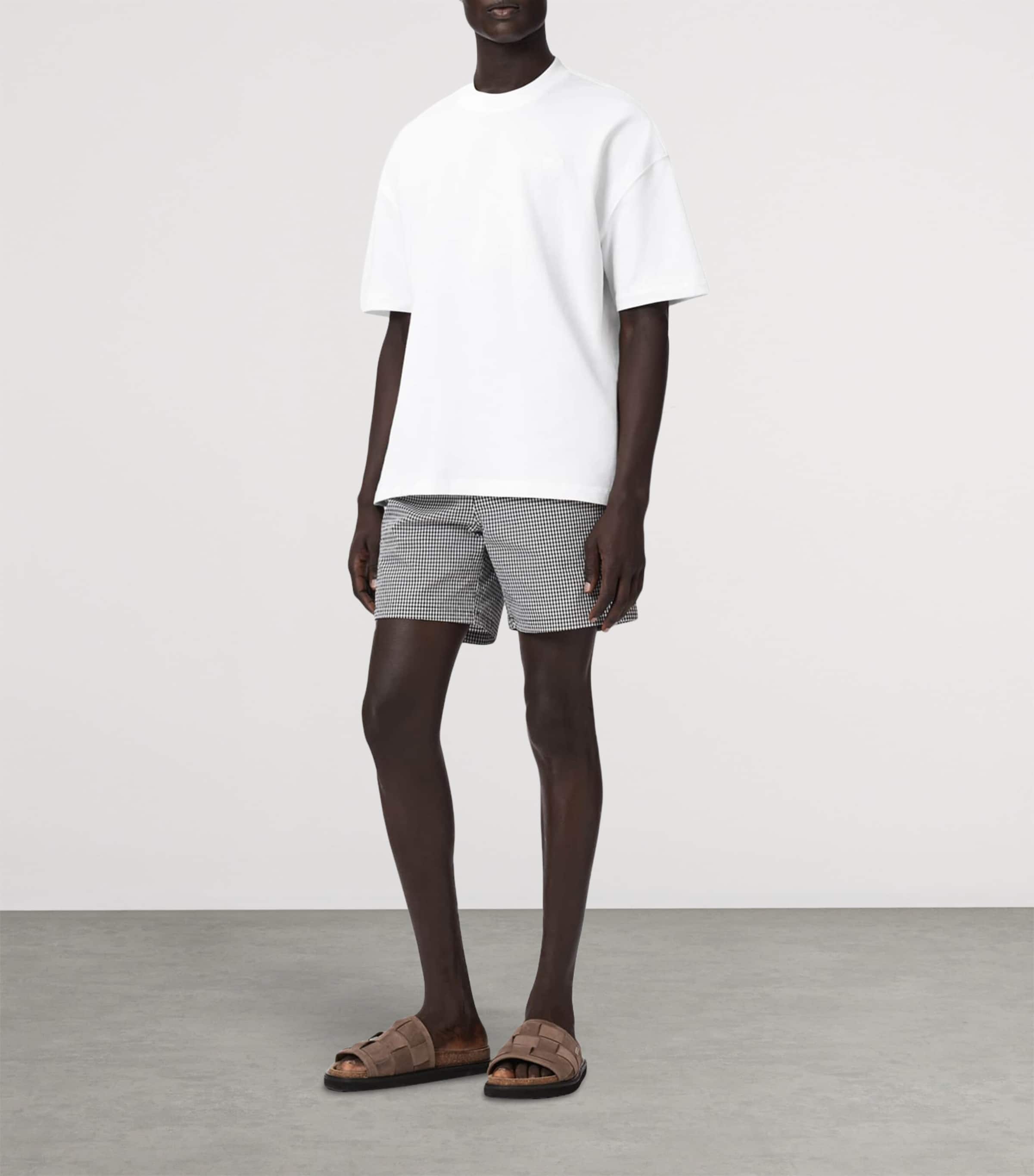 AllSaints Mens Organic Cotton Haven T-Shirt Ashen White Image 2
