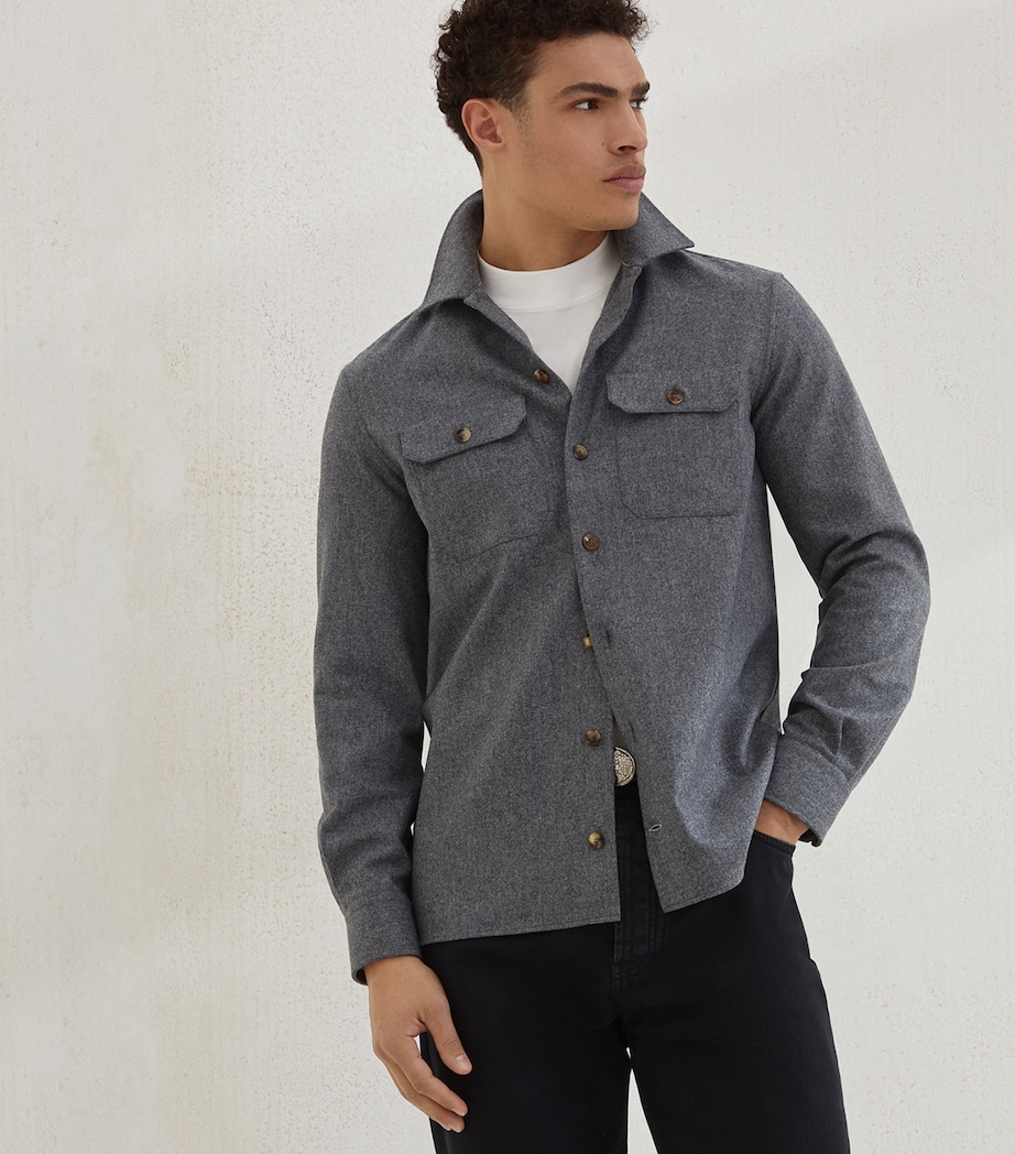 Virgin Wool Overshirt C003 Image 2