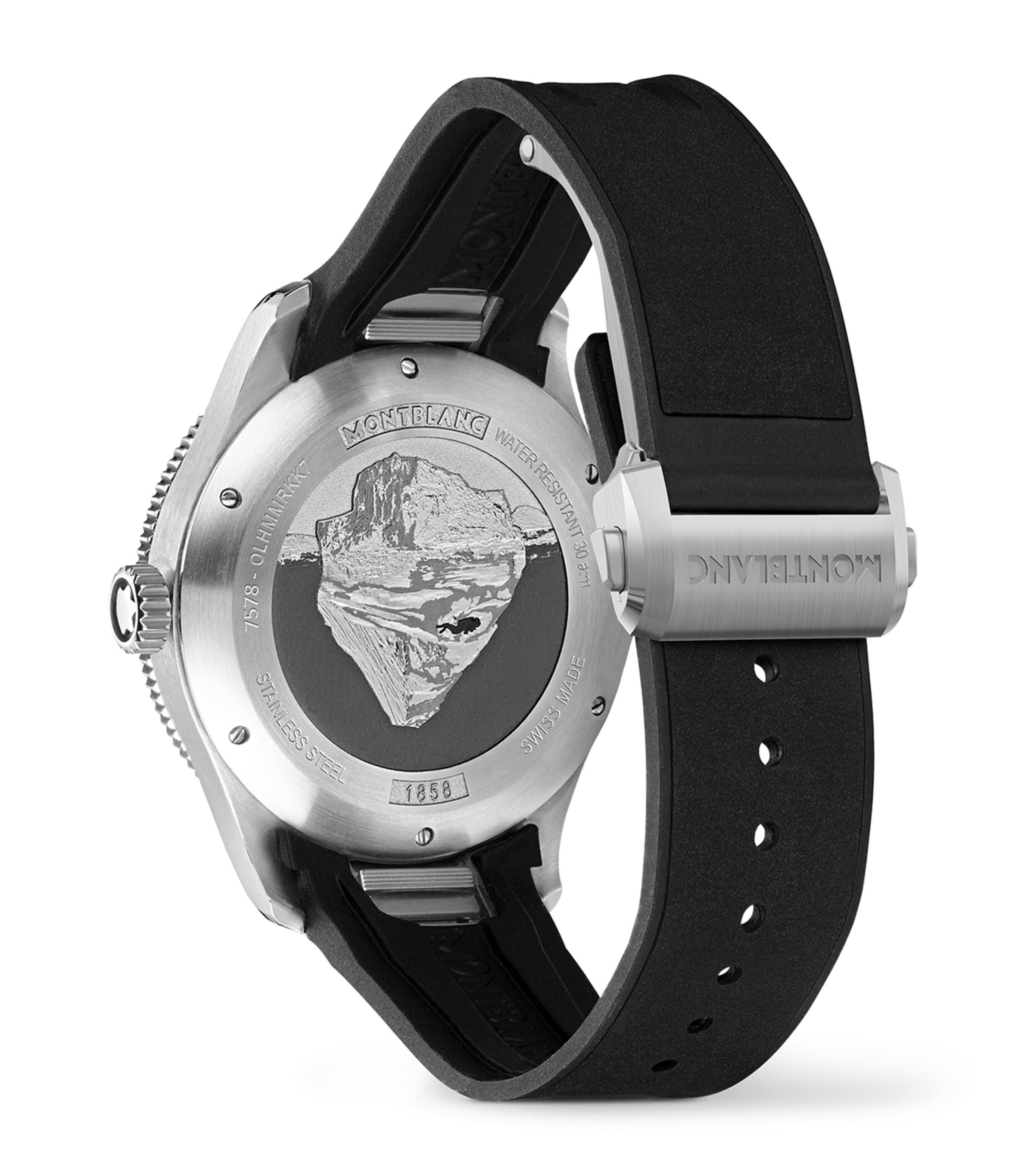Montblanc Stainless Steel 1858 Iced Sea Automatic Date Watch 41mm Image 5
