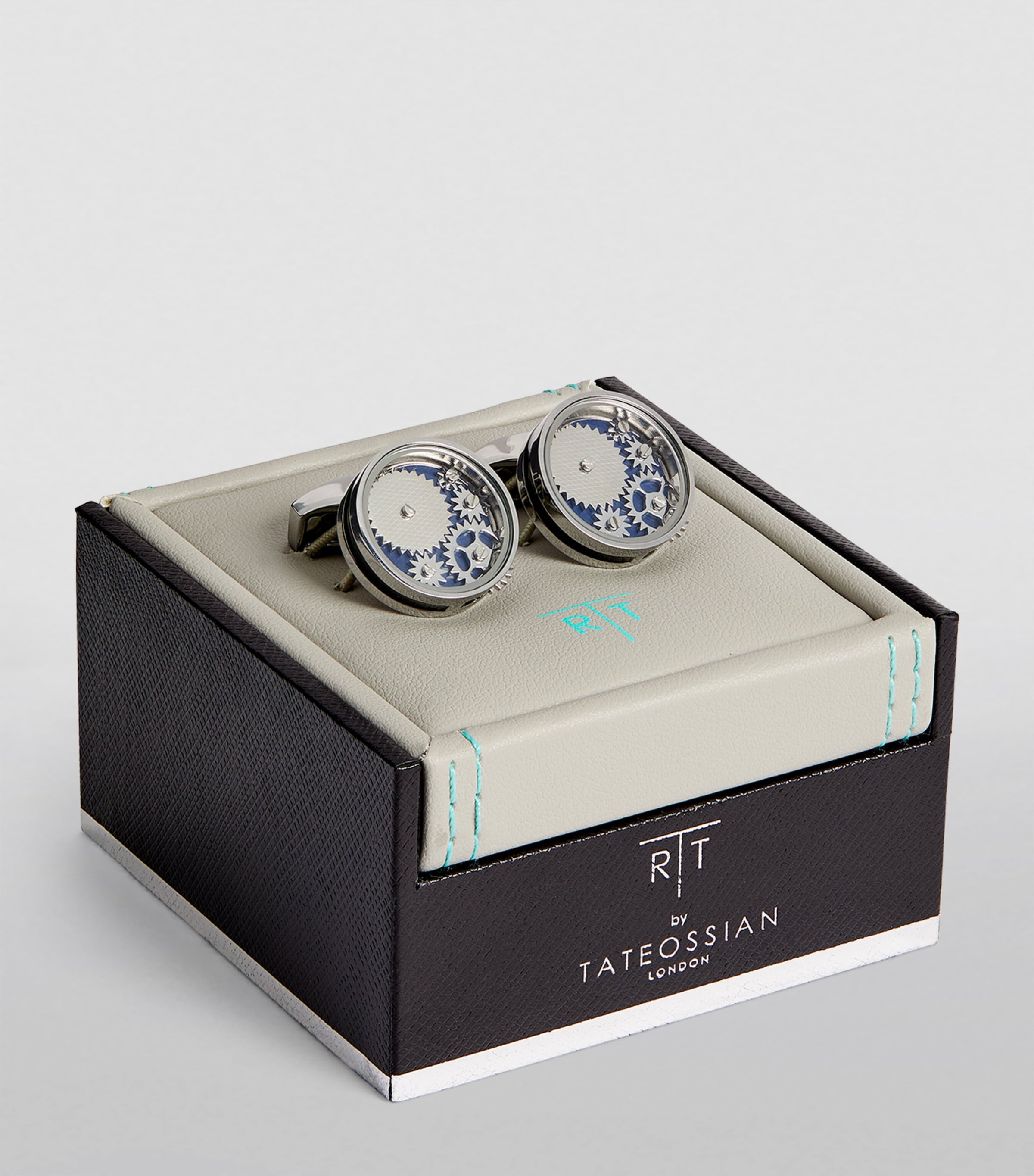 Circle Gear Cufflinks SILVER Image 2