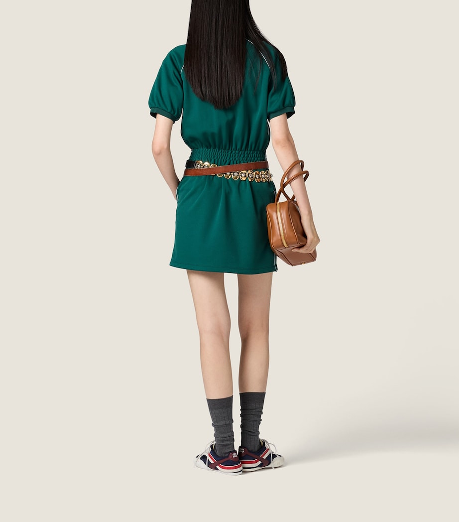 Miu Miu Womens Technical Jersey Mini Dress Image 3