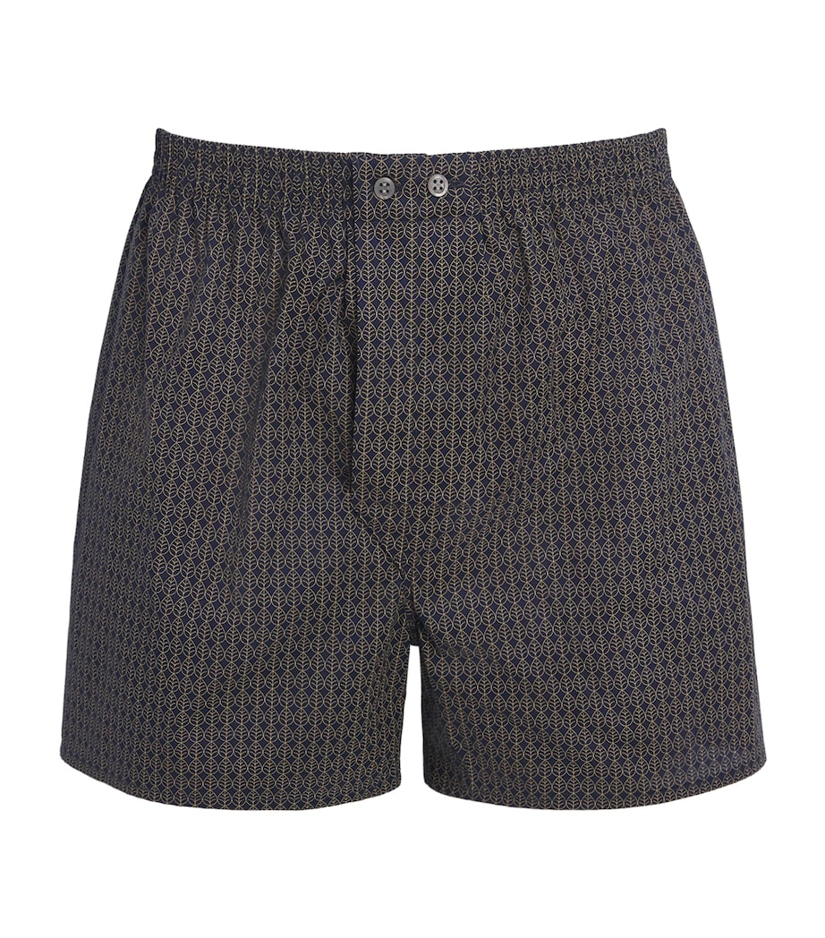 Cotton Traditional Boxers NAVY Image 1