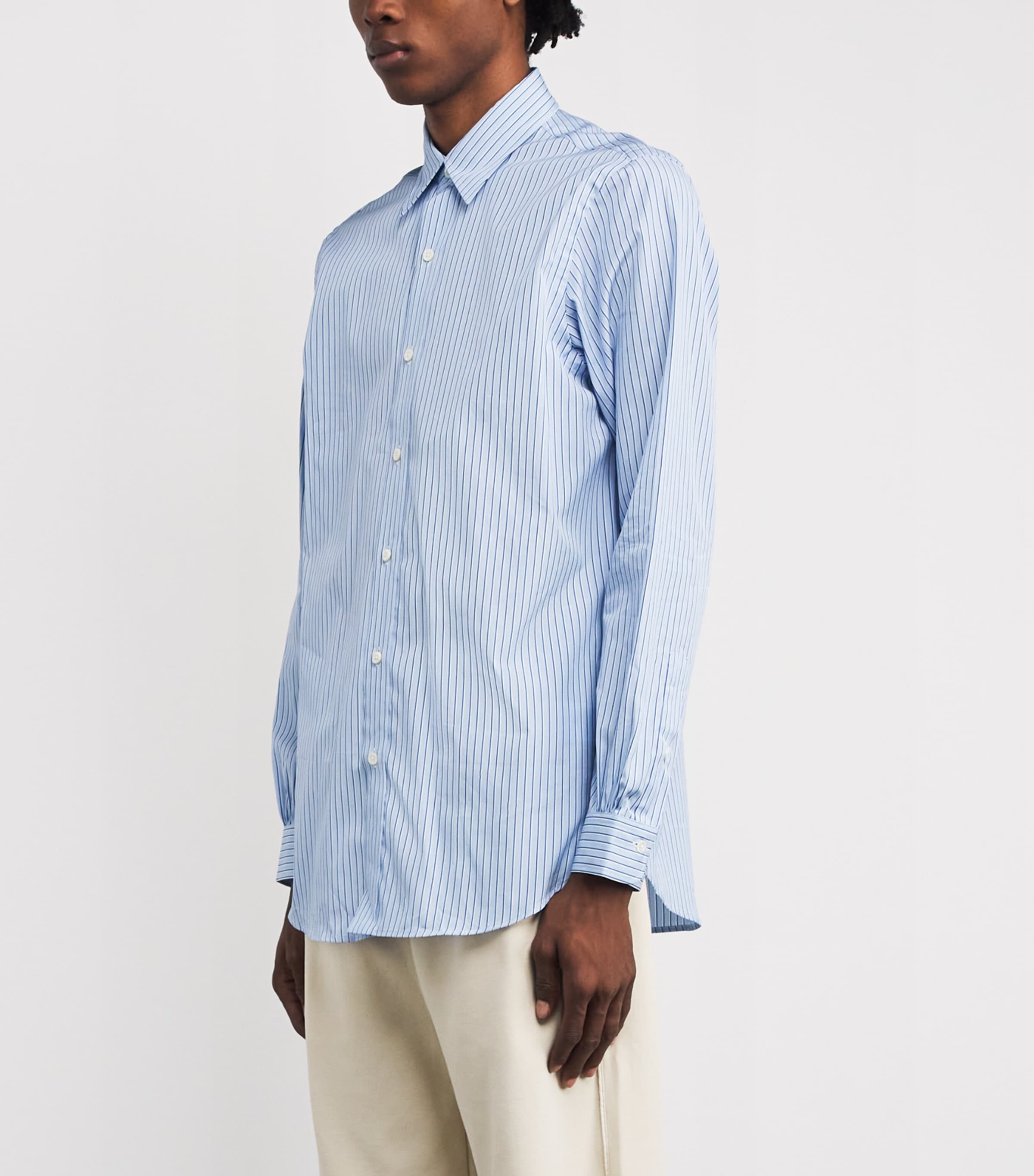 Polo Ralph Lauren Blue x Thomas Mason Cotton Regent Stripe Shirt