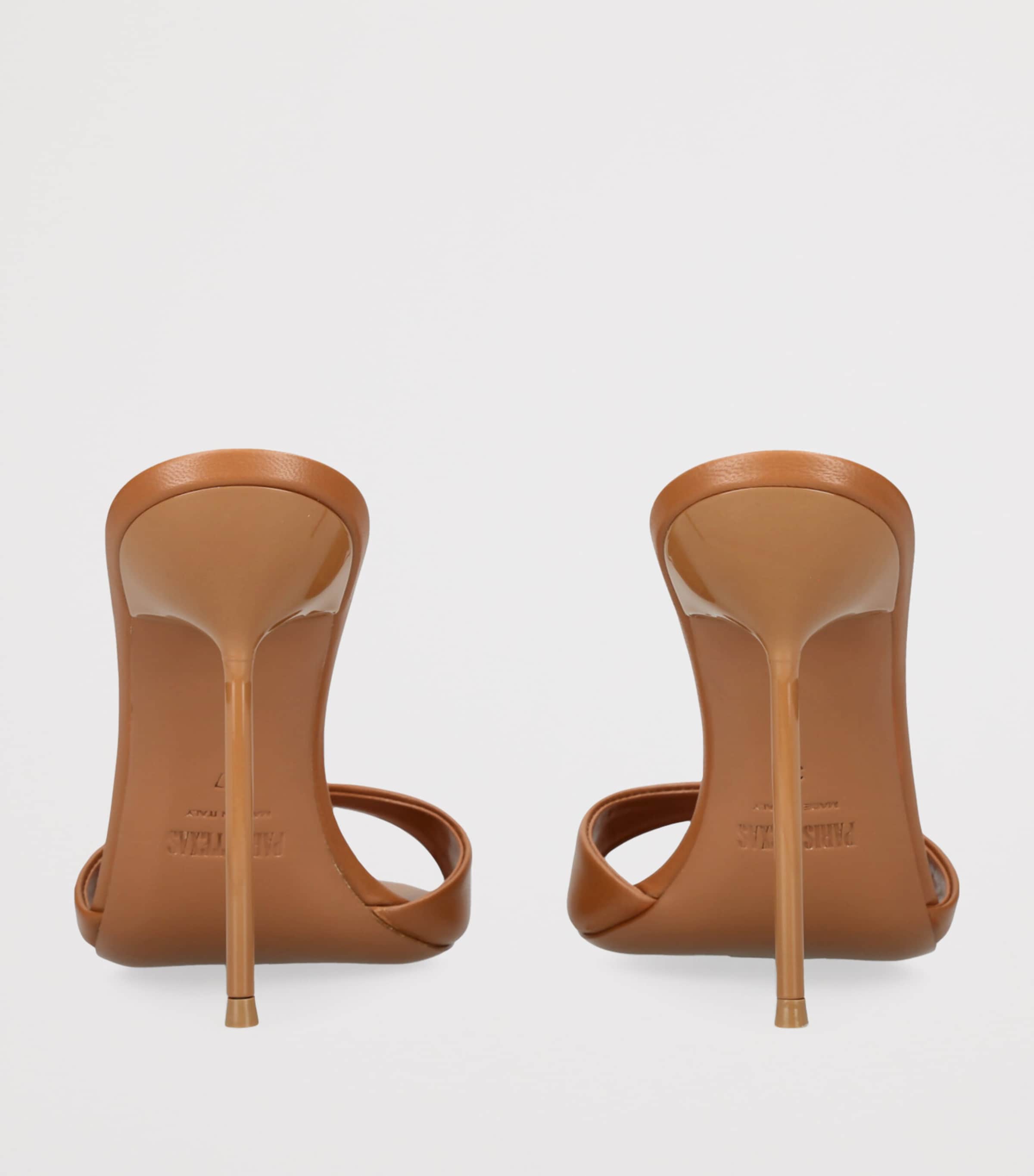 Leather Lidia Mules 105 TAN Image 2