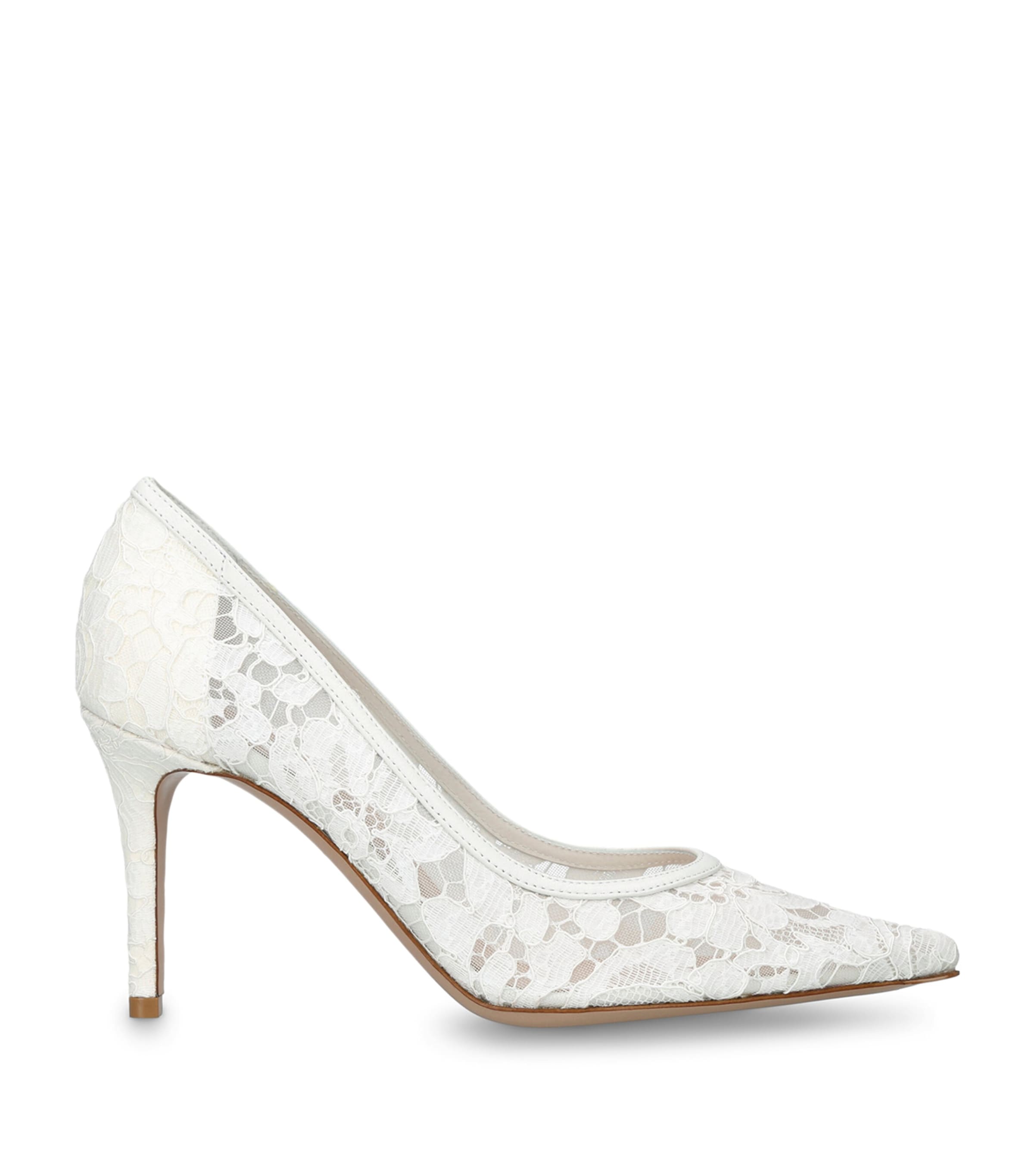 Lace Claudia Pumps 85 WHITE Image 1