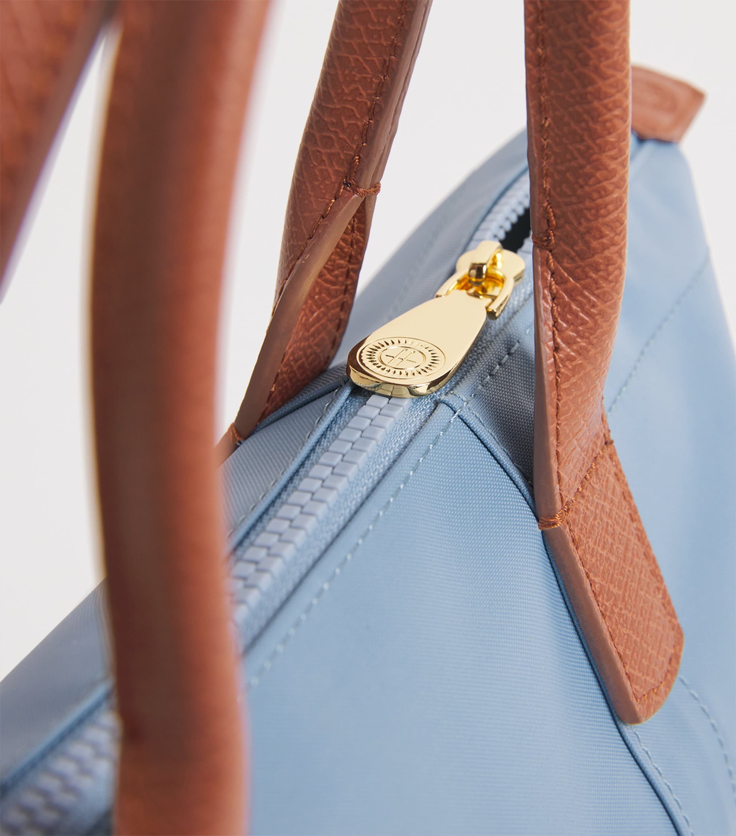 Harrods Grab Nylon Tote Bag Blue Image 6