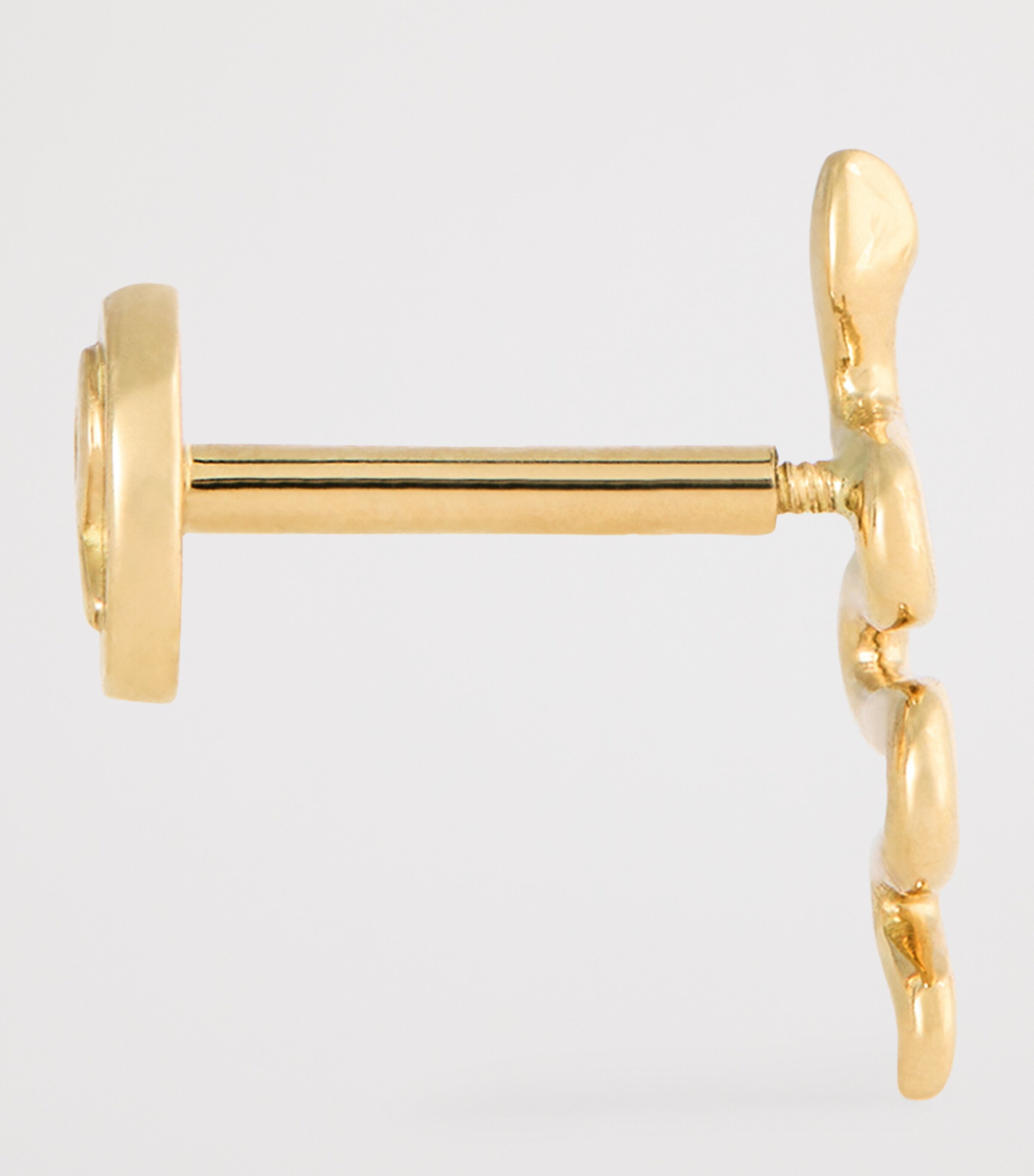 Yellow Gold Snake Single Earring  YELLOW GOLD Image 4