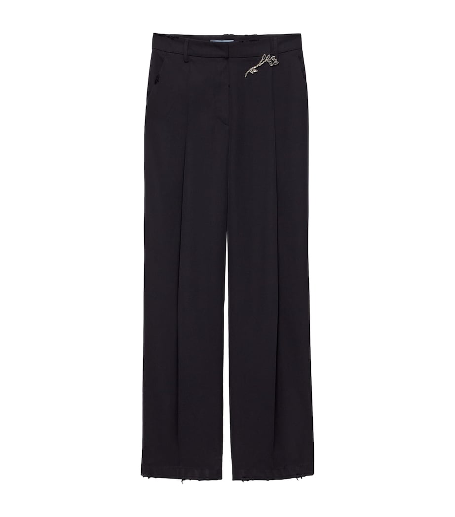 Wool Tailored Trousers F0008 Image 1