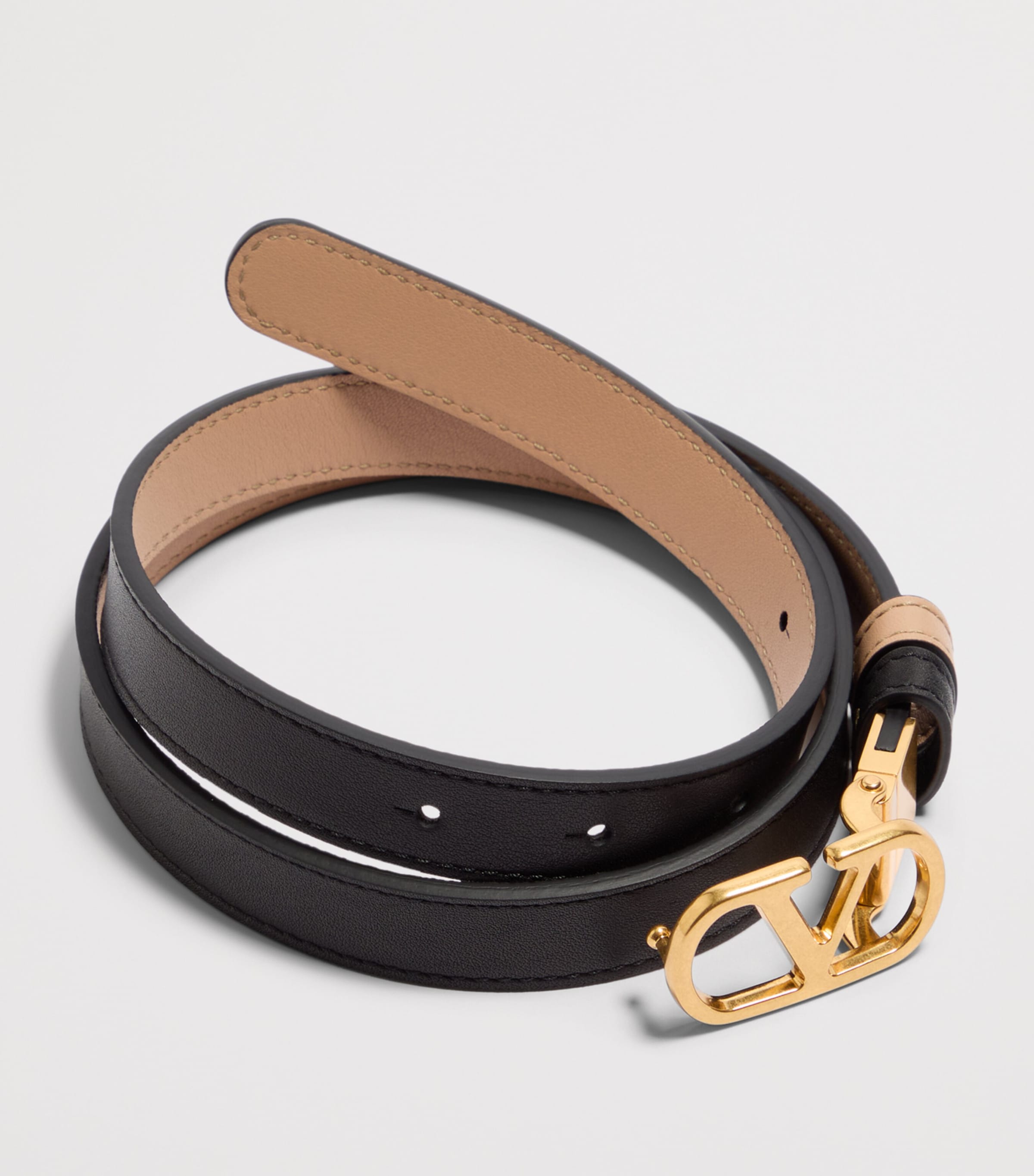 Leather Reversible VLogo Signature Belt DVW Image 2