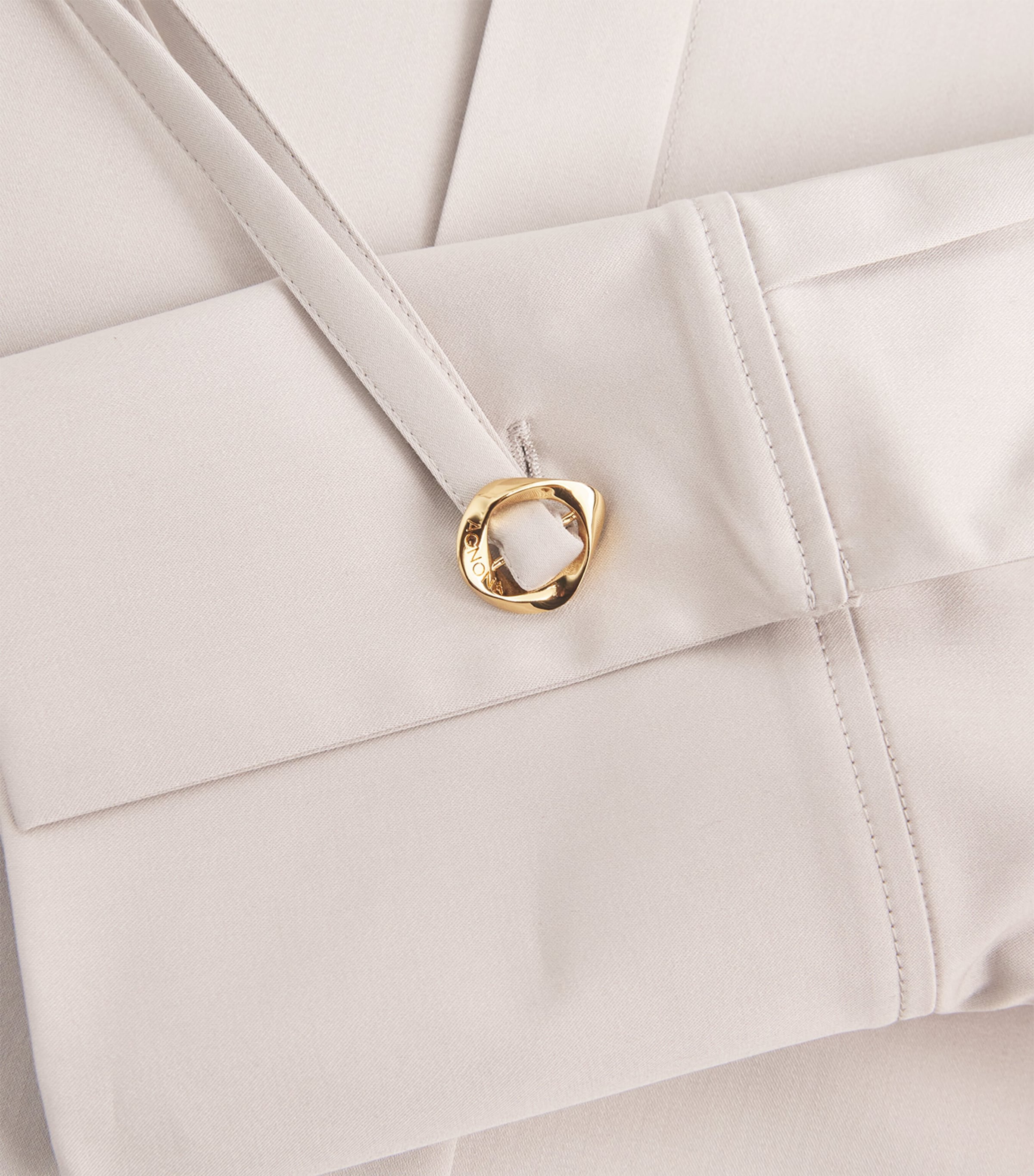 Stretch-Cotton Midi Shirt Dress N44 WARM GREY - GREY Image 5