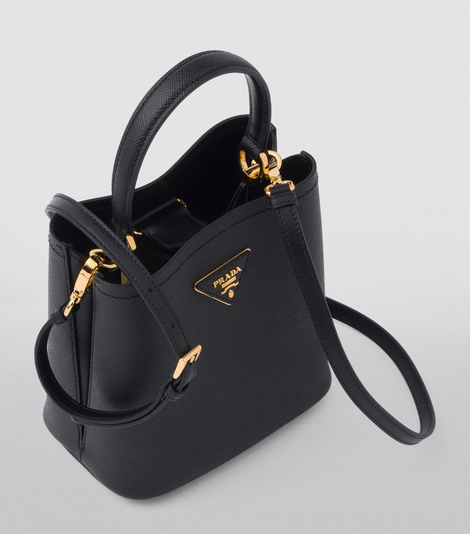 Small Leather Saffiano Panier Top-Handle Bag F0002 Image 2