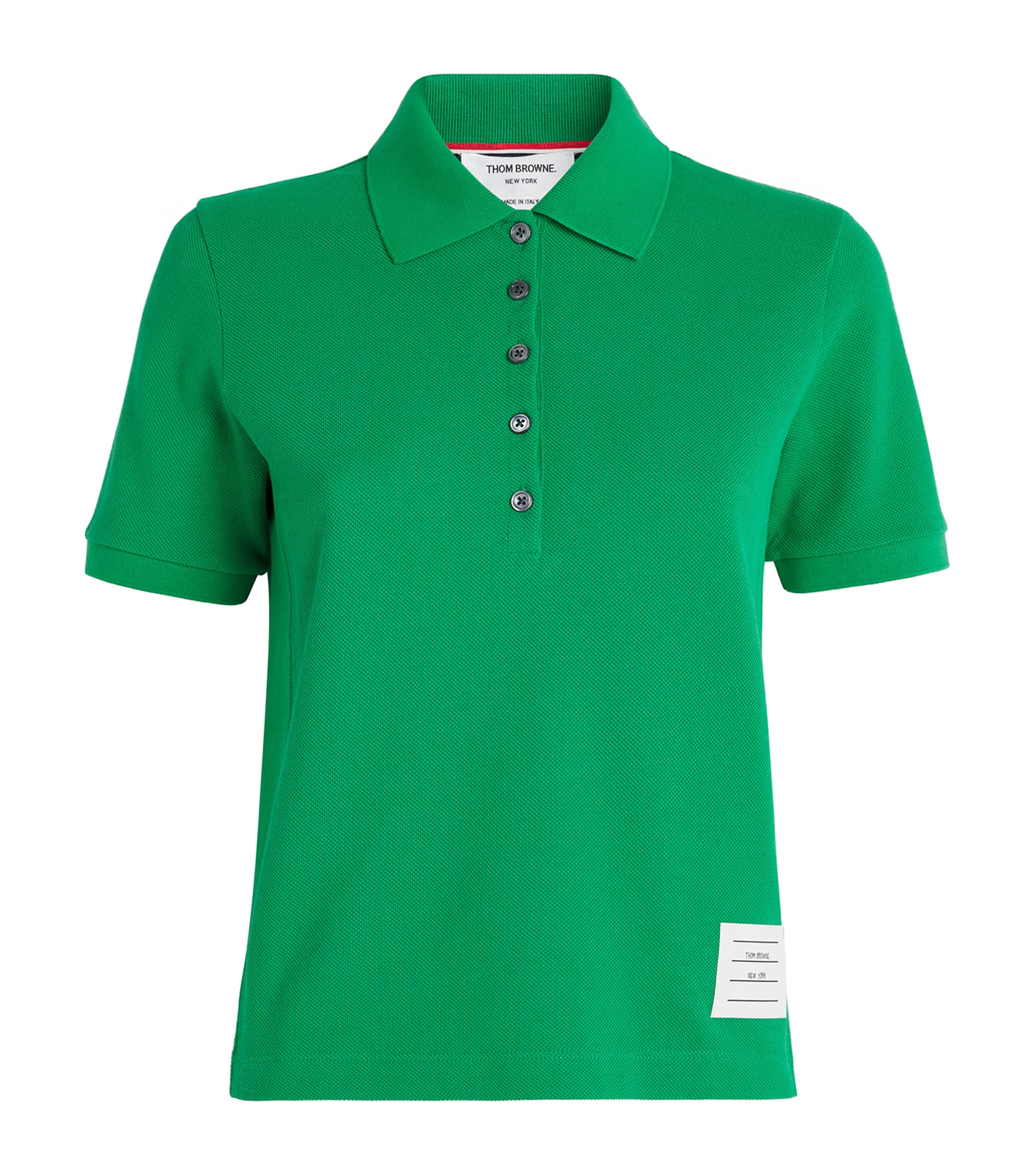 Thom Browne Cotton Polo Shirt In Green
