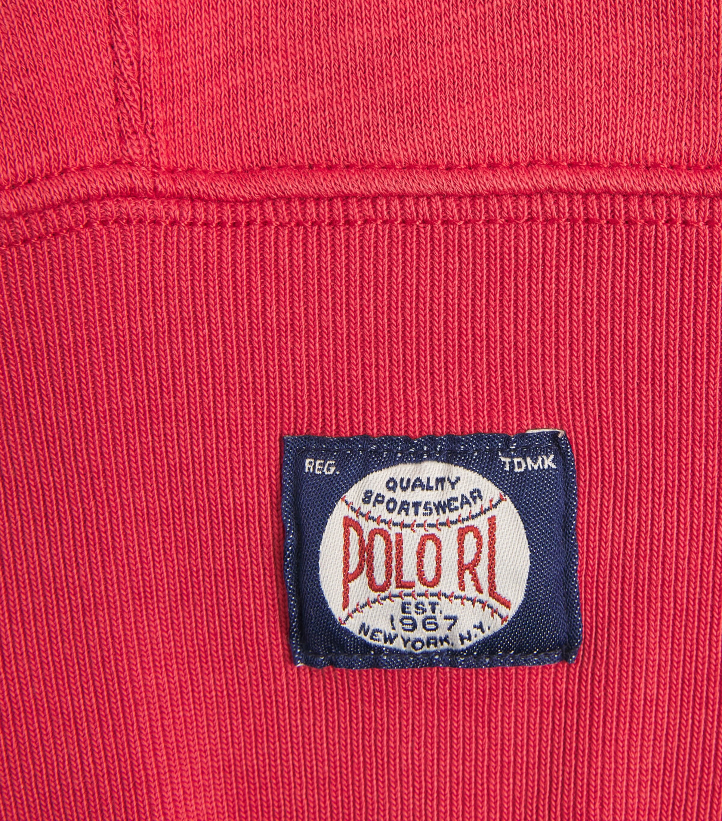 Polo Ralph Lauren Mens x Yankees Logo Hoodie Sunrise Red Image 6