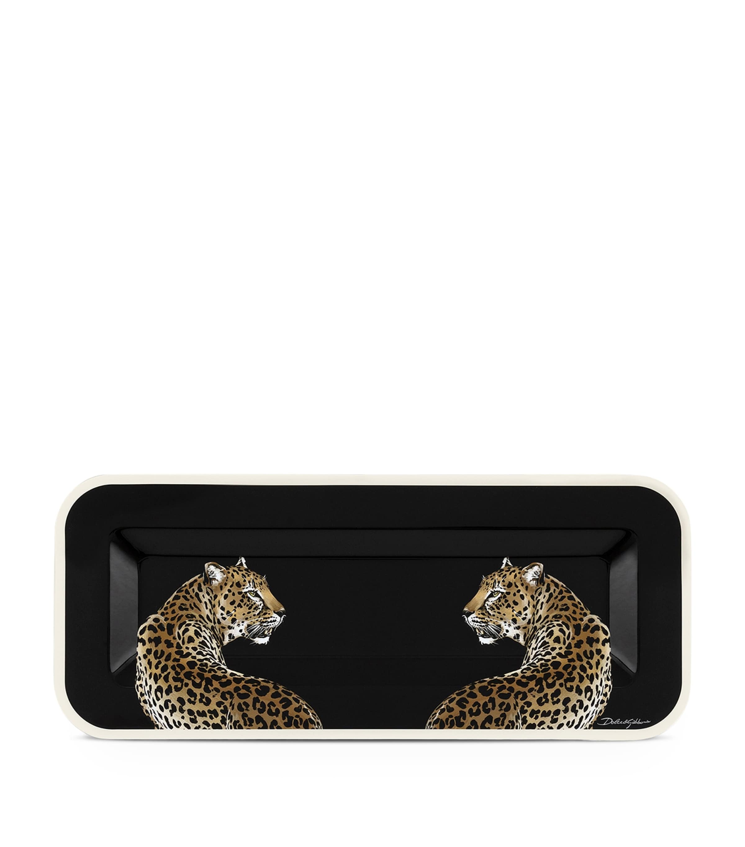 Dolce & Gabbana Casa Leopard Print Tray