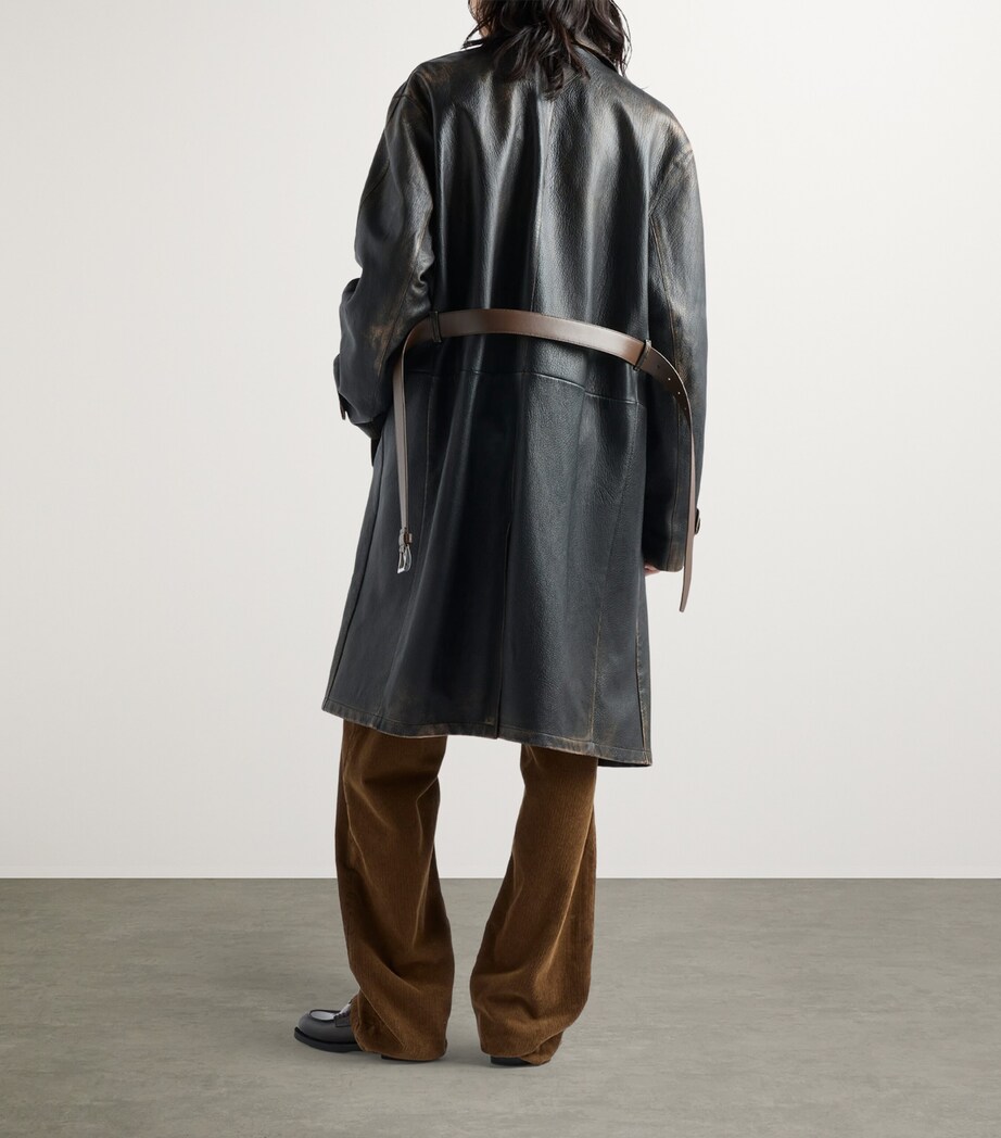 Prada Womens Corduroy Wide-Leg Trousers Image 4