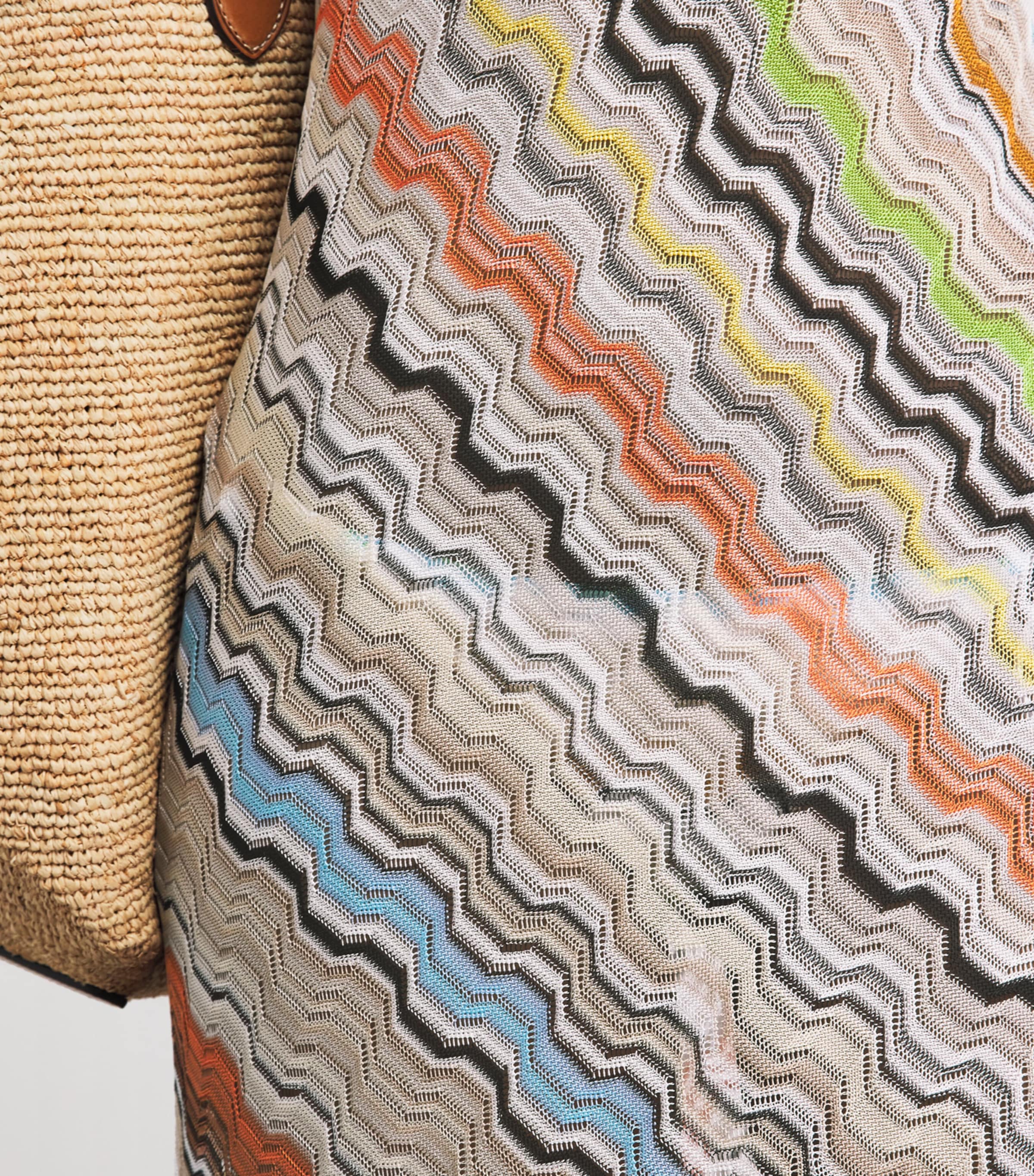 Missoni Womens Zigzag Halterneck Maxi Dress Smsnp Multicolor Image 5