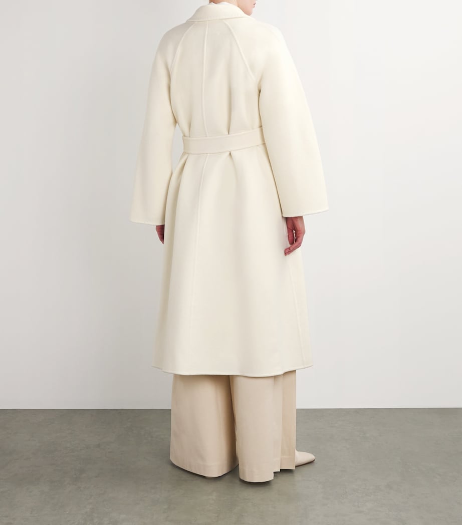 Cashmere Belted Coat WHITE Image 4