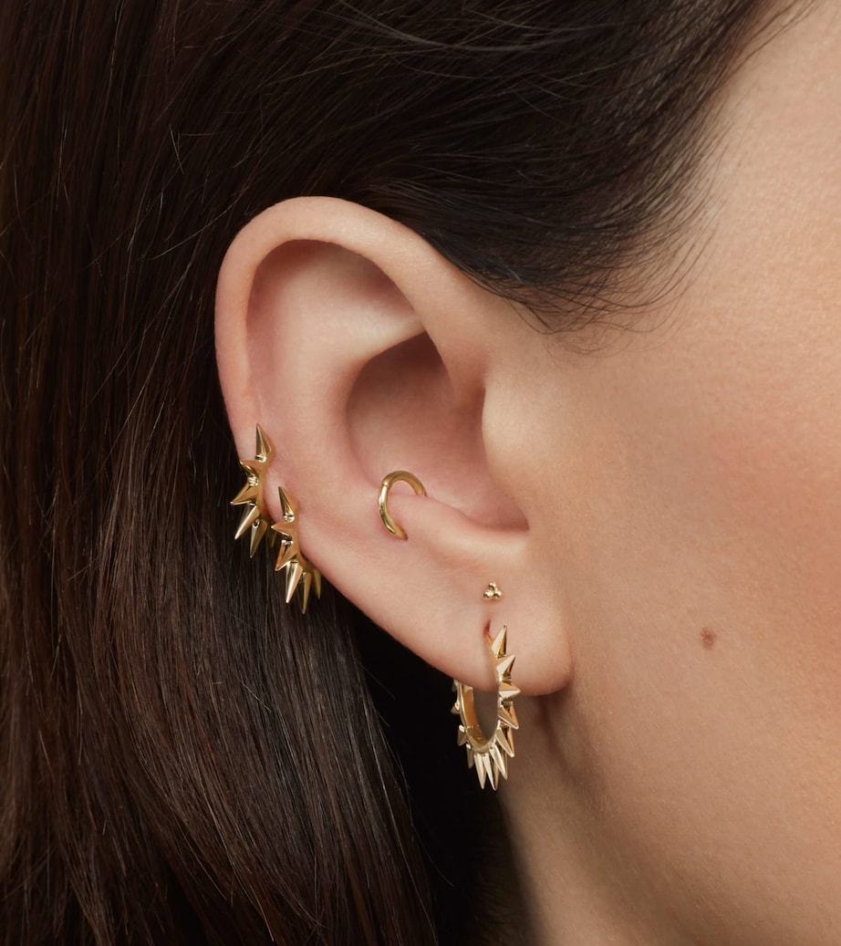 Gold Single Hoop Earring (5mm) YELLOW GOLD Image 3