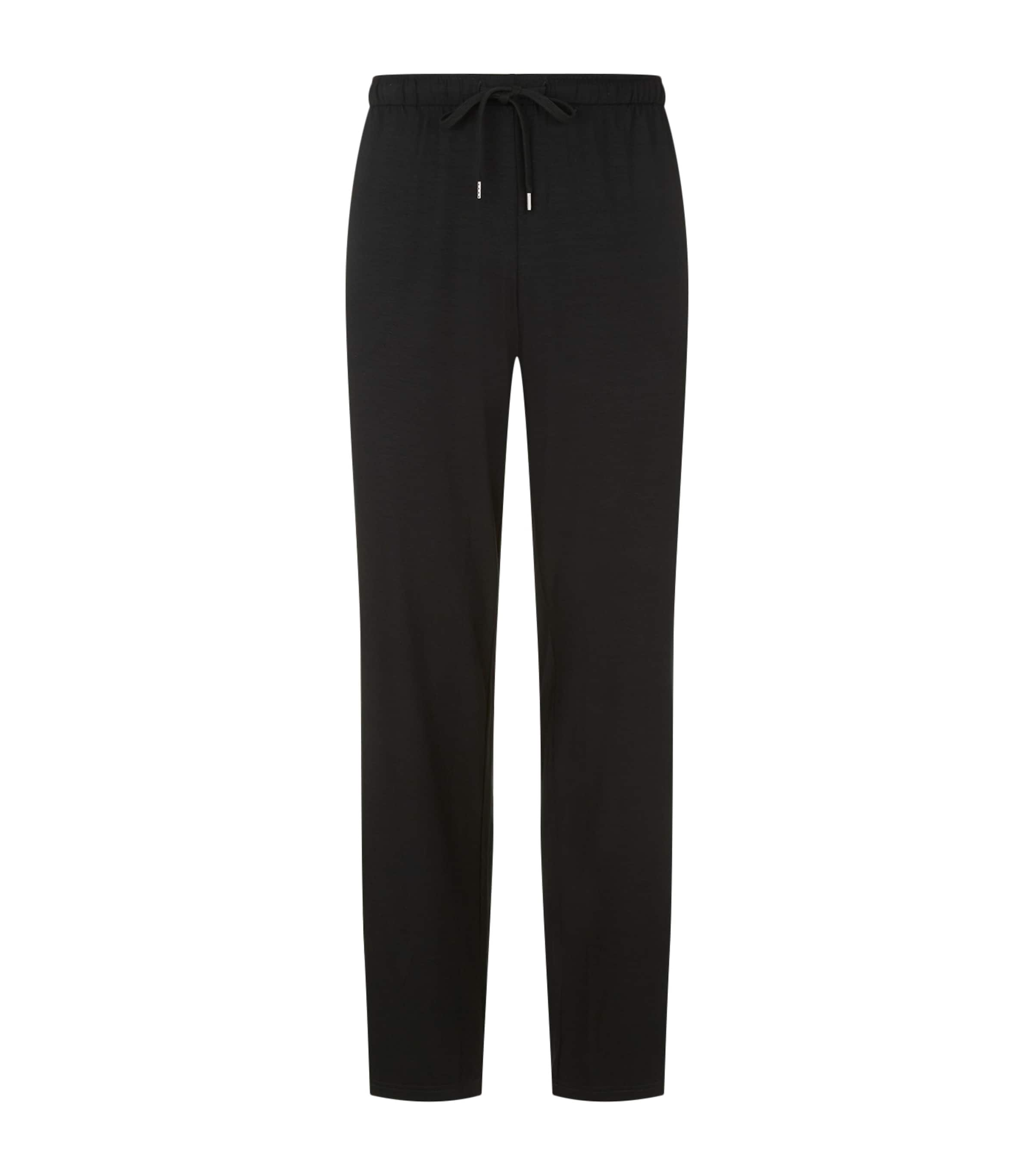 Shop Derek Rose Basel Lounge Trousers In Black