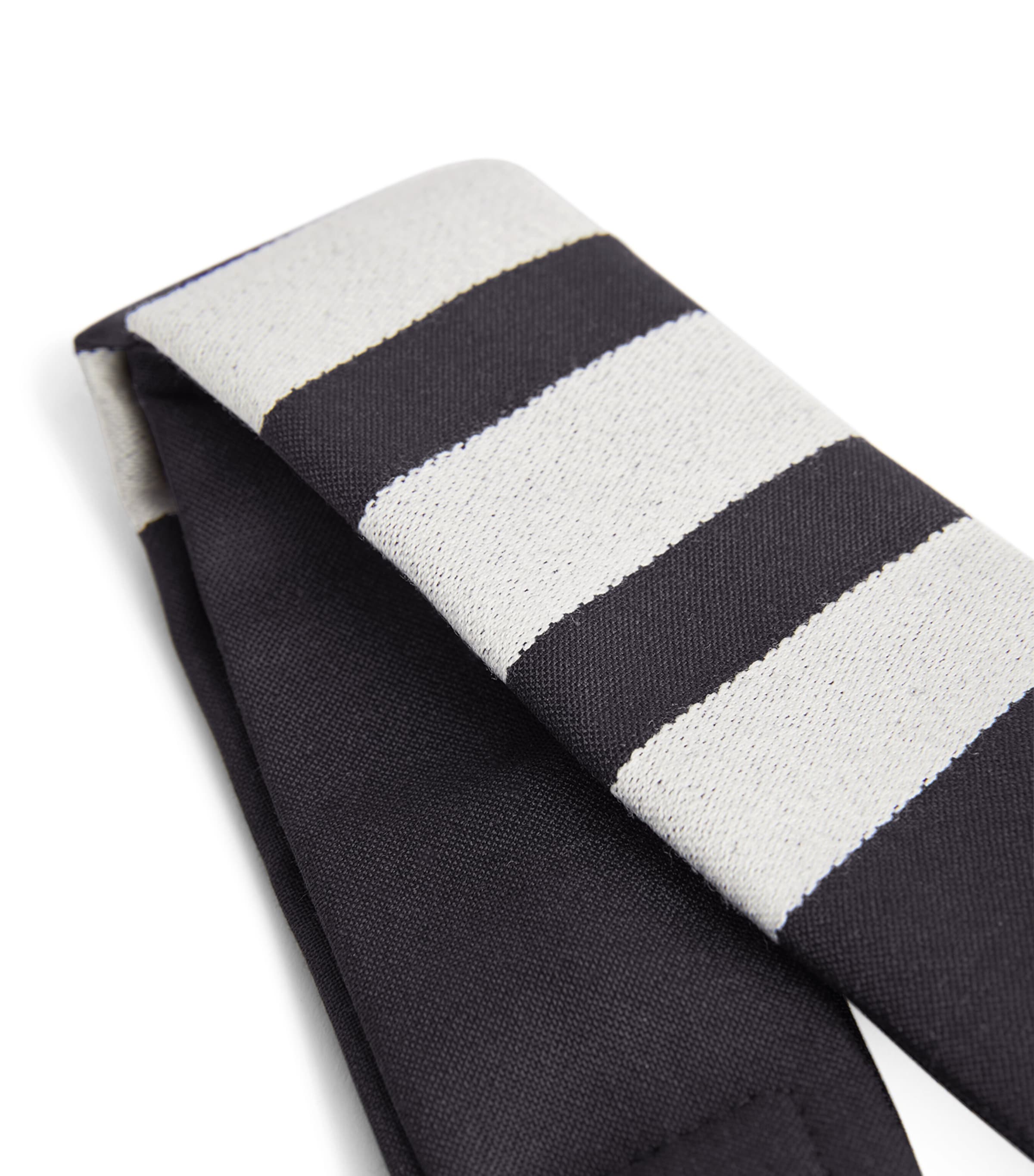 Wool 4-Bar Stripe Tie NAVY Image 3