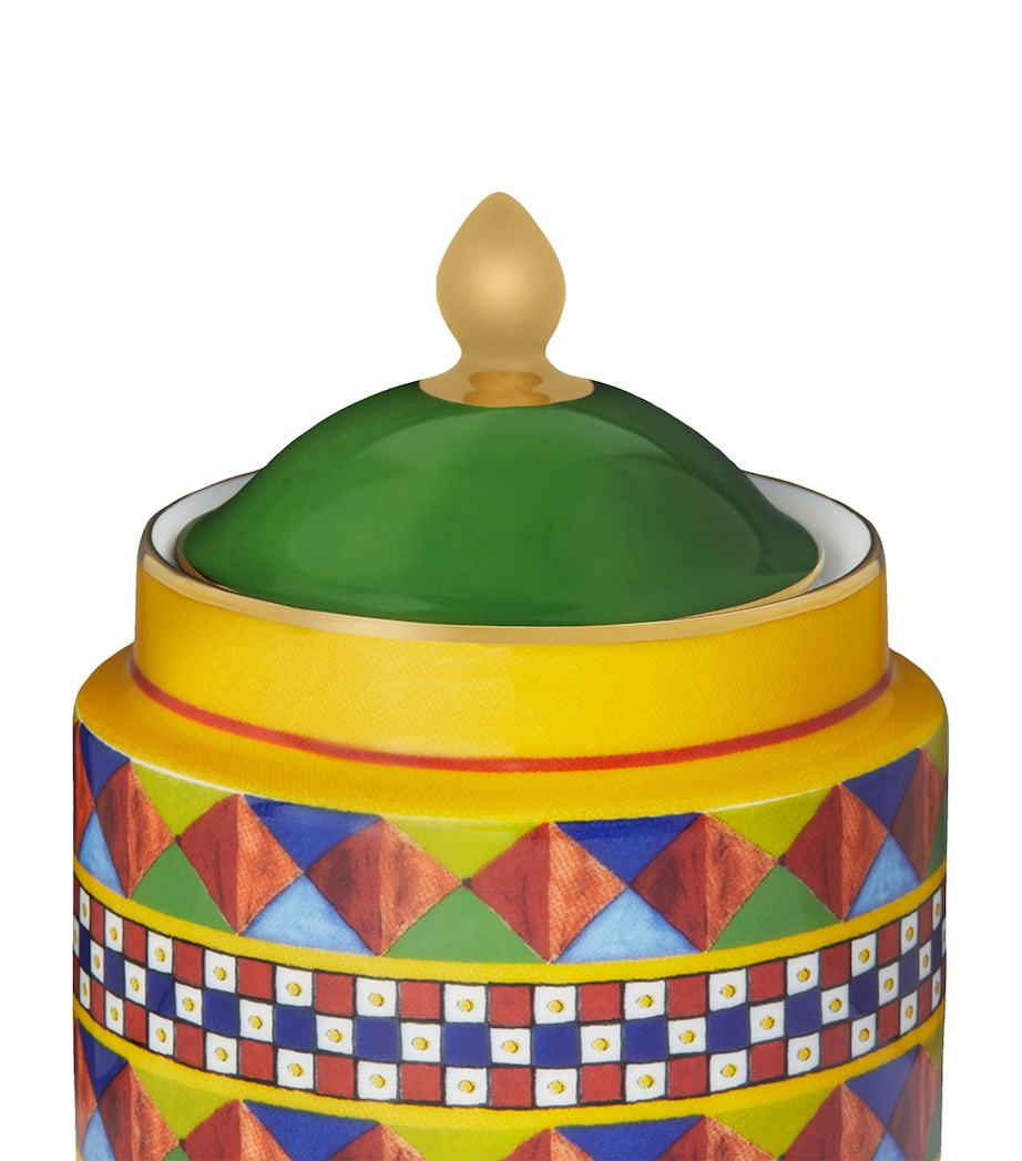 Porcelain Carretto Sugar Bowl (10cm) UC071 FICO D'INDIA F Image 2