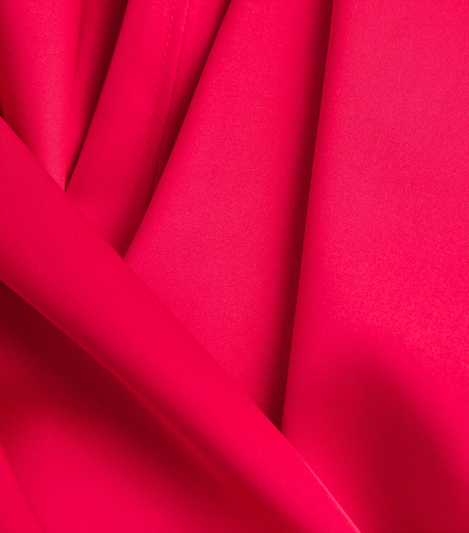 Satin Slip Maxi Dress RED Image 5