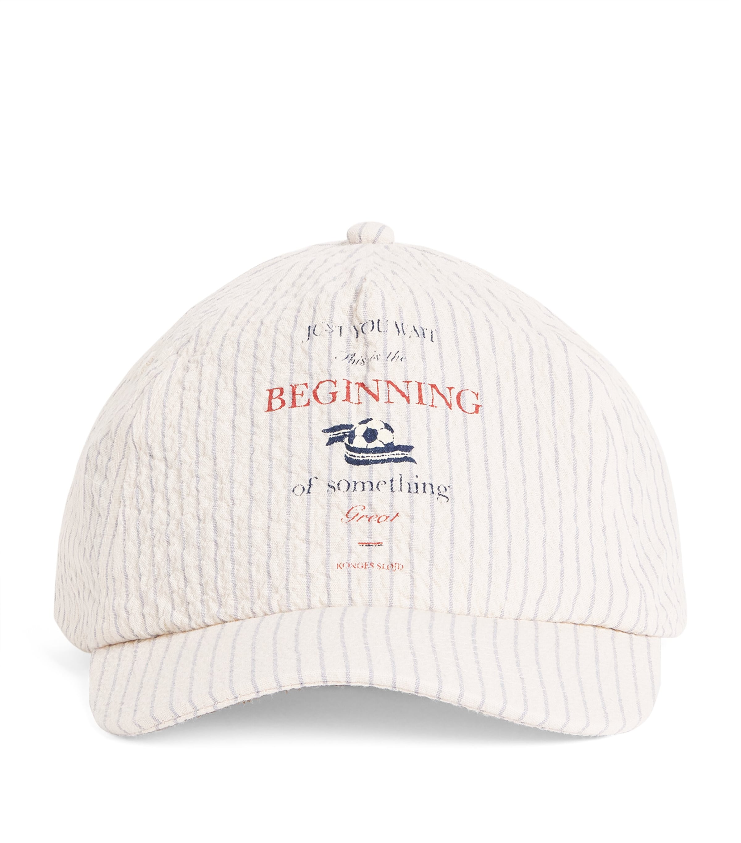 KONGES SLOJD Organic Cotton Stripe Elliot Cap Image 1