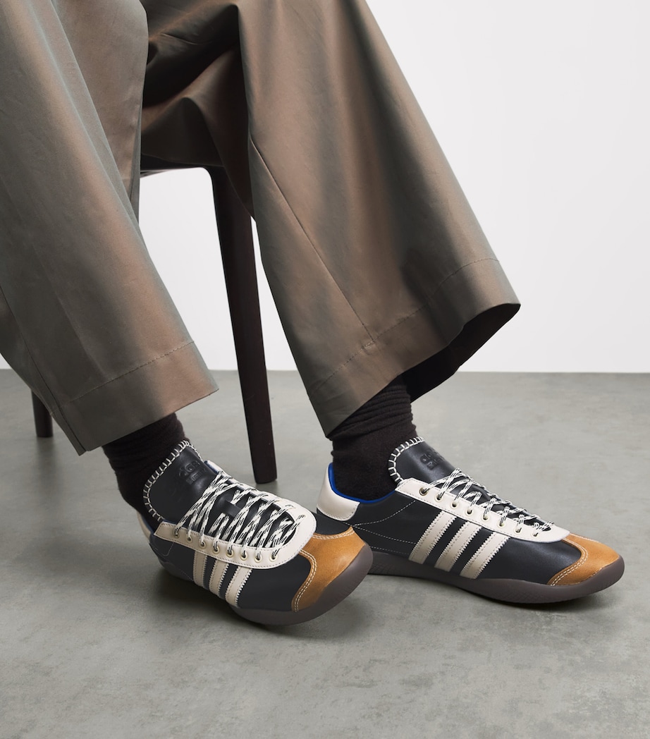 adidas x Wales Bonner Leather Karintha Sneakers Cblack/wonwhi/lusblu Image 2