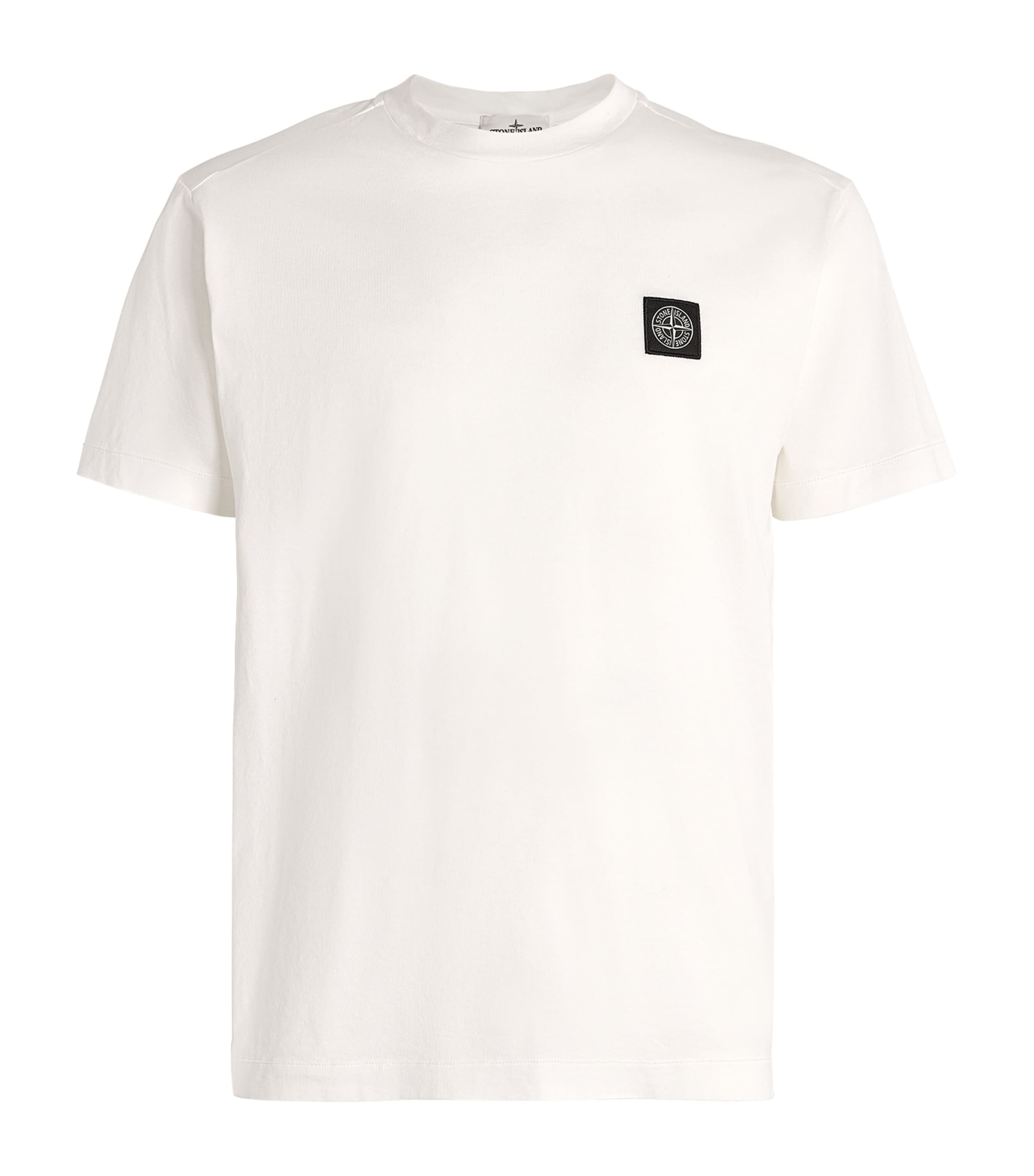 STONE ISLAND COTTON LOGO SLIM T-SHIRT 