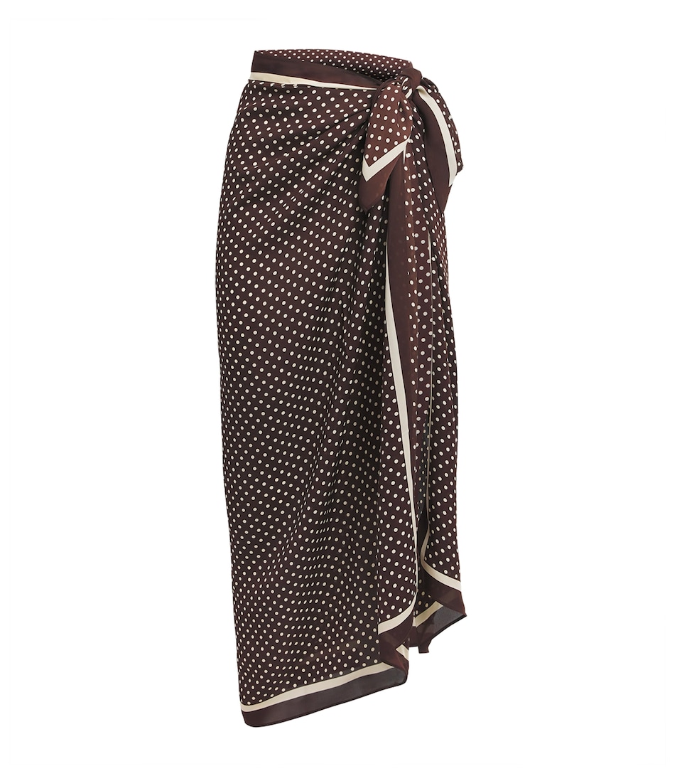 Matteau Silk Polka-Dot Pareo Plka Dot Plk Chc