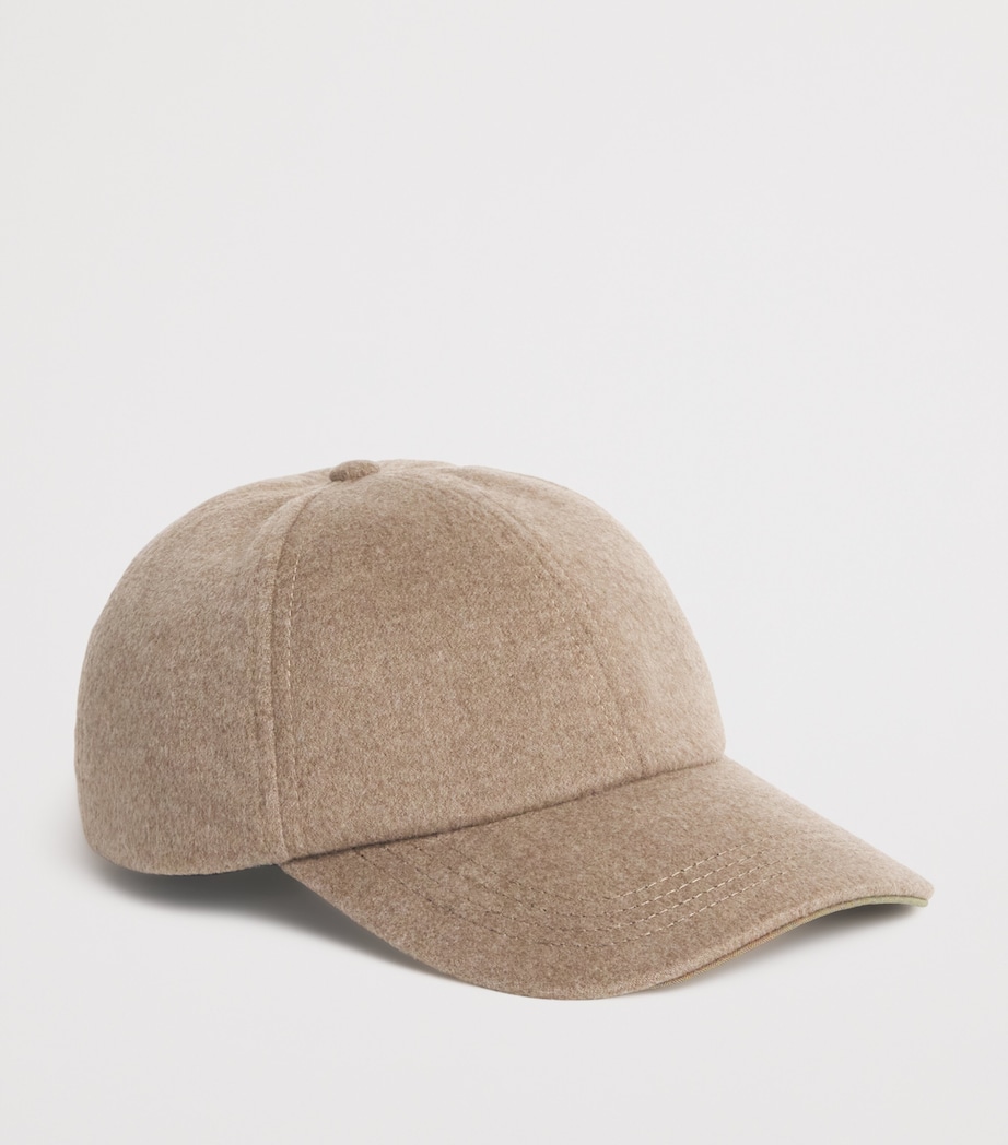 Cashmere Baseball Cap N41 OYSTER Image 2