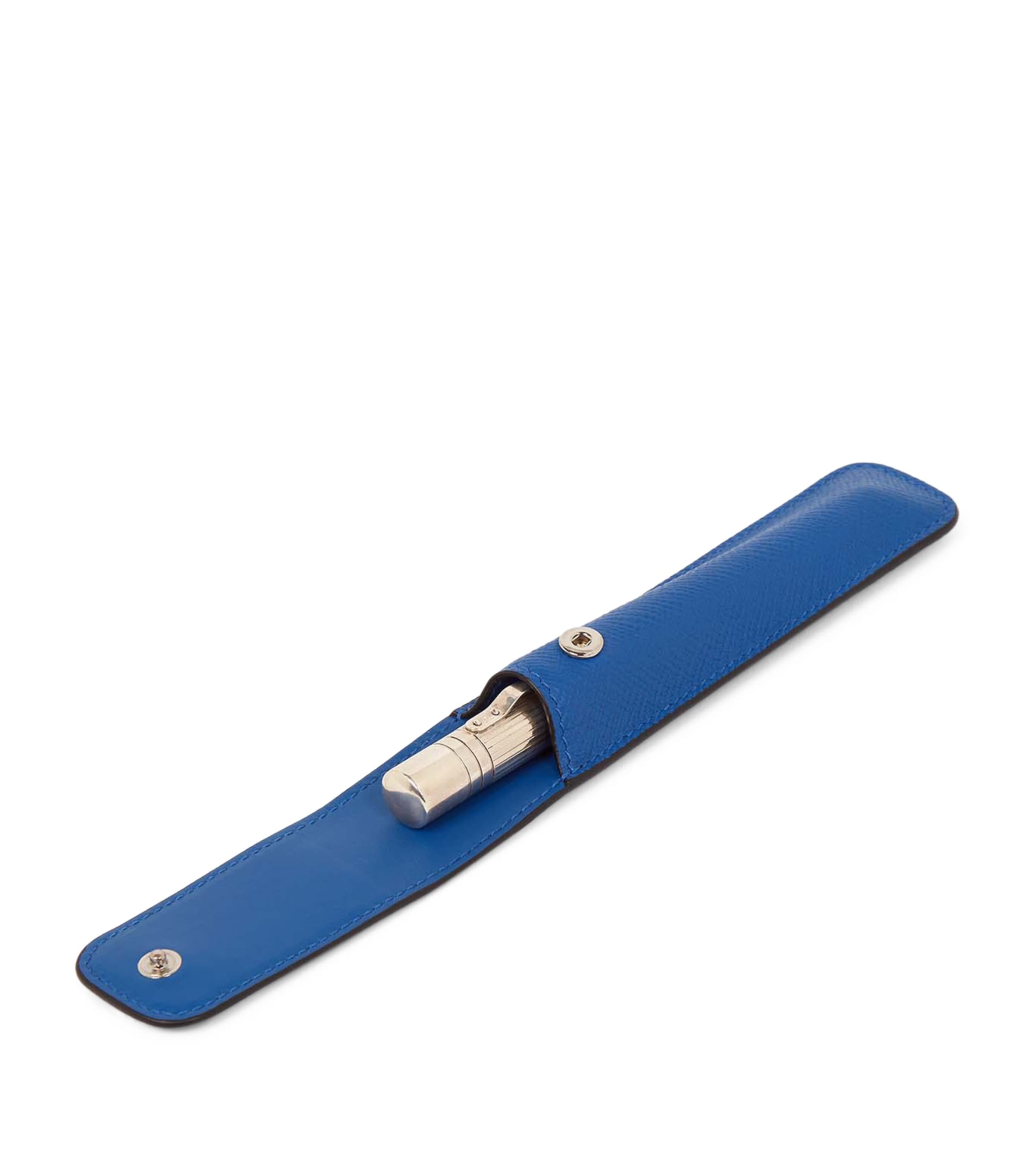 Panama Leather Pen Sleeve CERULEAN Image 3