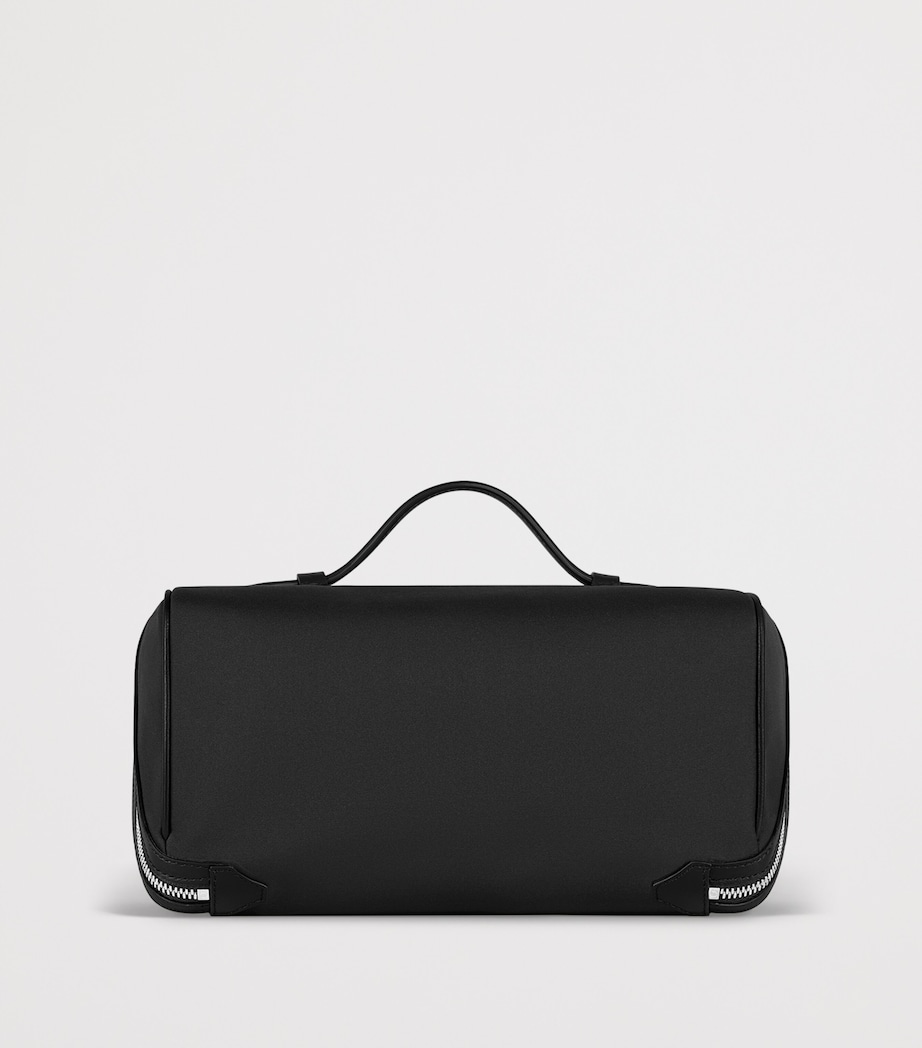 Montblanc Leather-Trim Toiletry Case Black Image 2
