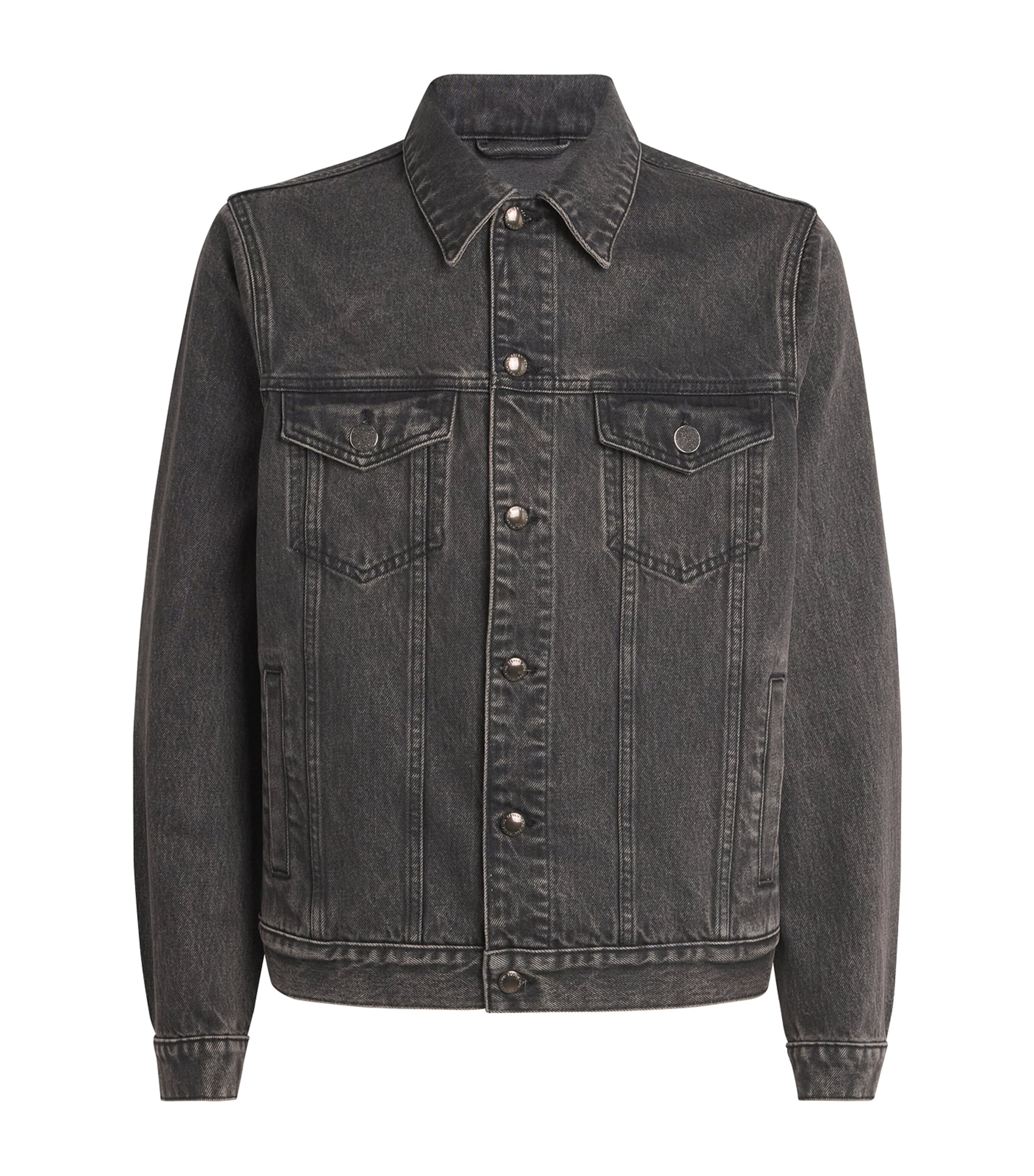 Denim Trucker Jacket BLACK Image 1