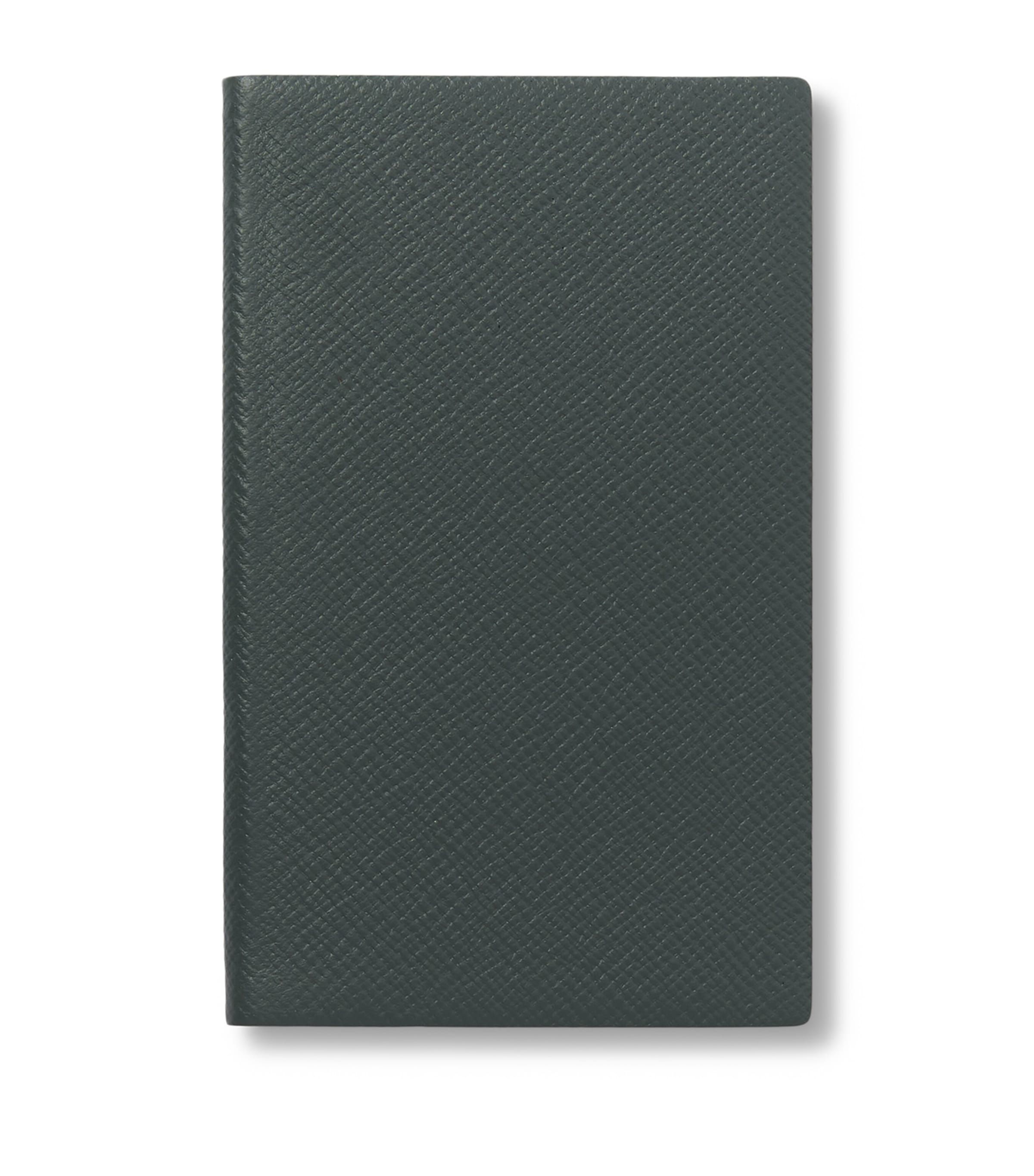 Smythson Leather Panama Notebook Slate Green Image 1