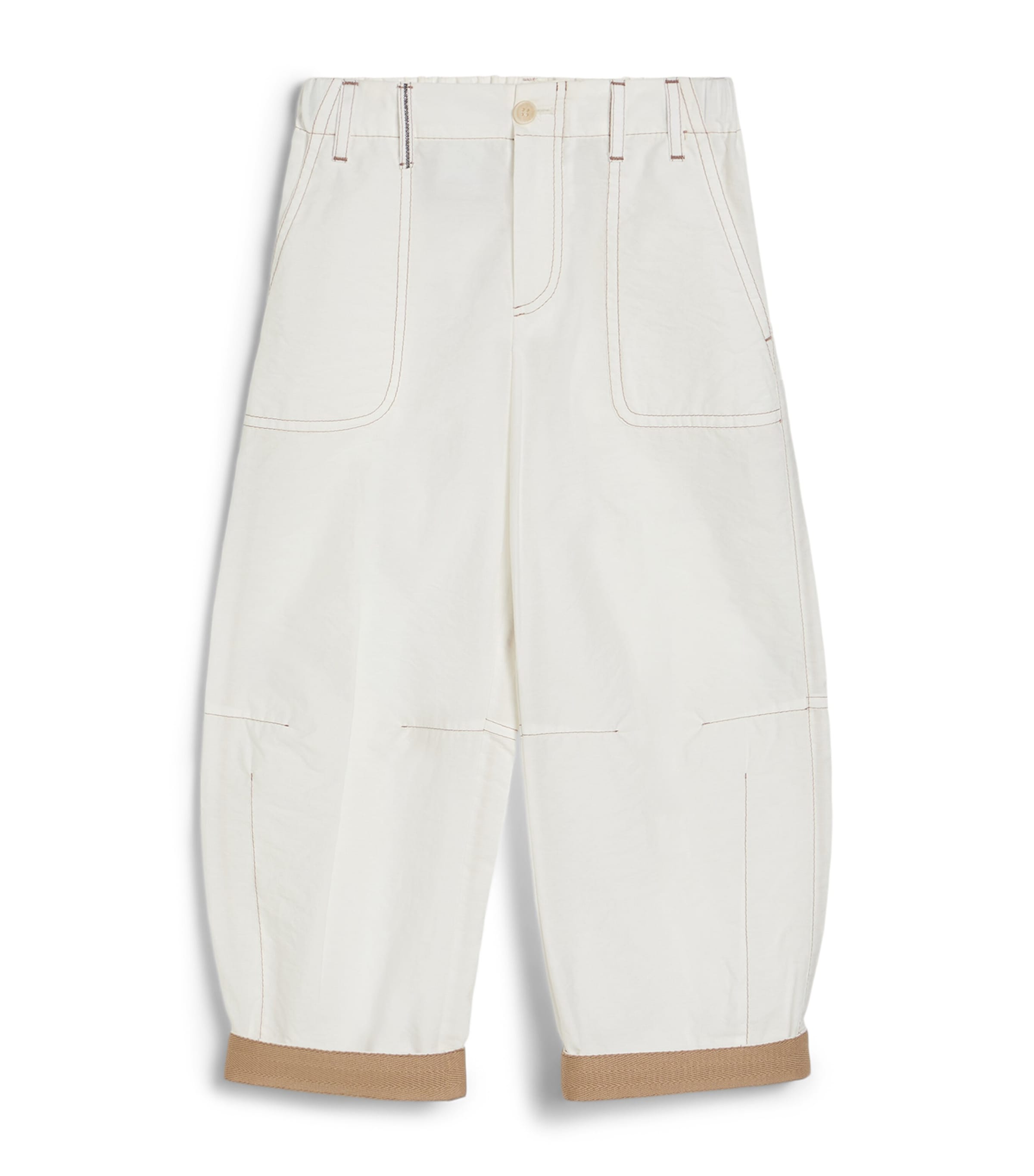 Brunello Cucinelli Kids Tapered Barrel-Leg Jeans (4-6 Years) Image 1