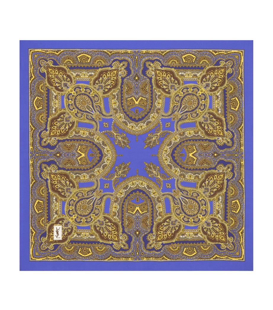 Saint Laurent Silk Paisley Scarf Image 1