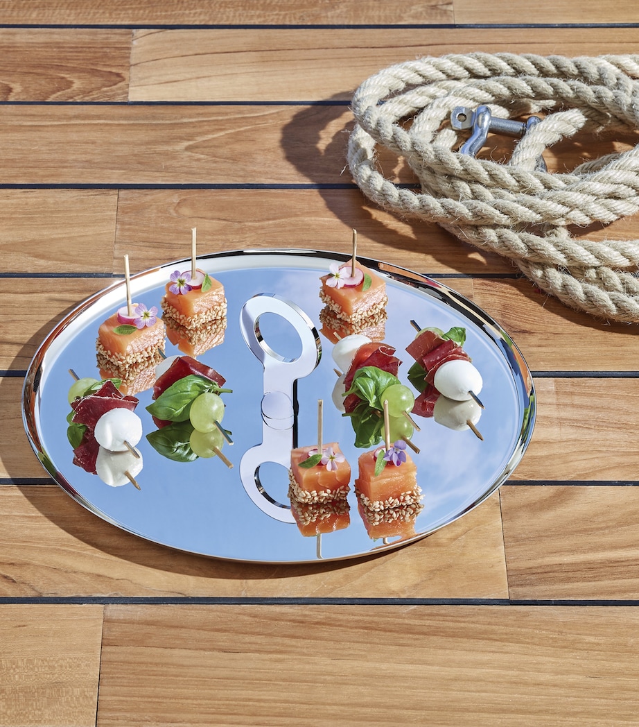 Stainless Steel OH de Christofle Cocktail Plate (27cm) SILVER Image 3