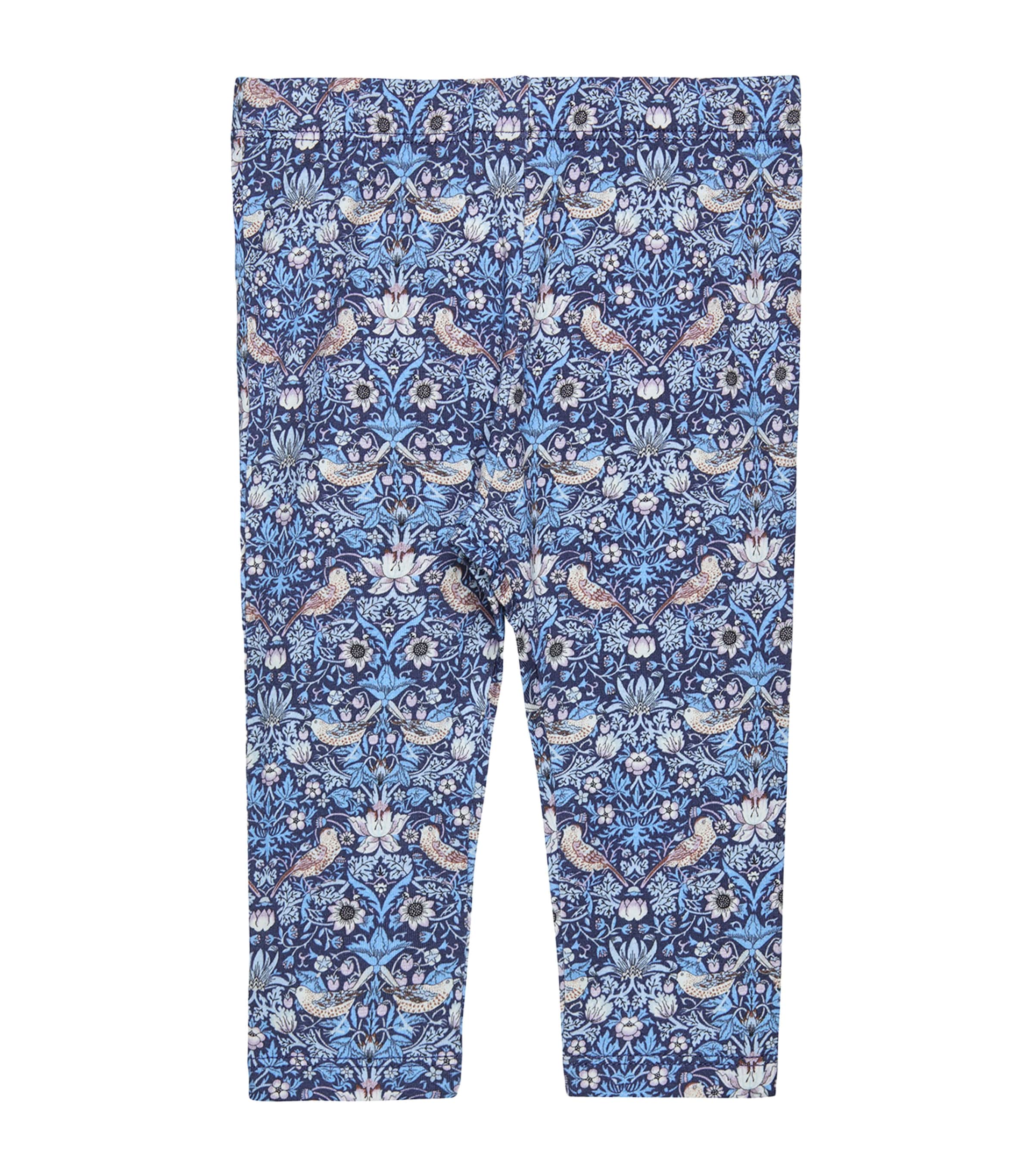Trotters Stretch-cotton Liberty Print Leggings In Blue