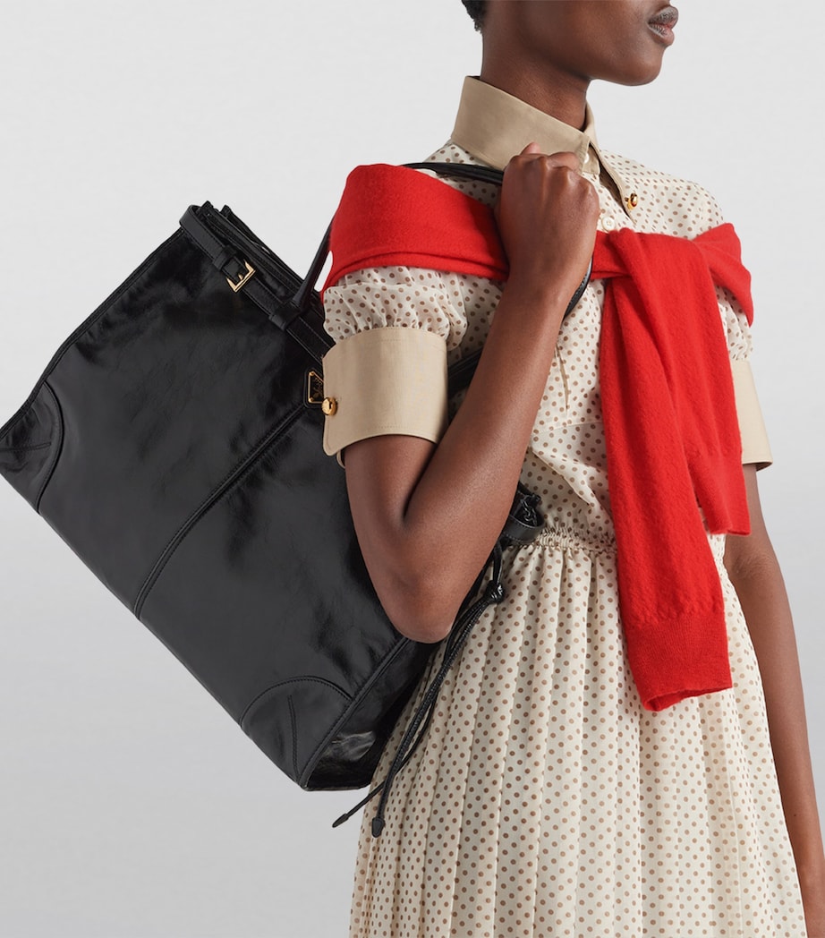 Large Leather Bonnie Top-Handle Bag F0002 Image 6